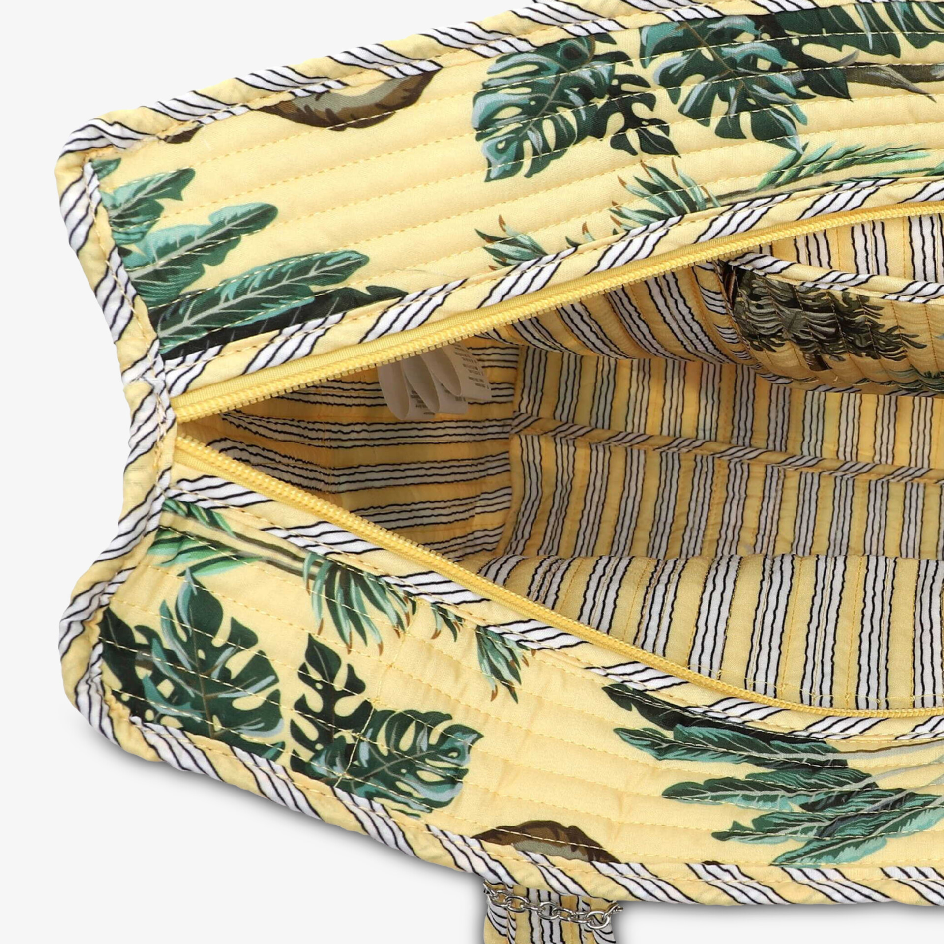 Robuste und geräumige Tasche mit modischem Muster, gepolstertem Griff und stabilem Reißverschluss