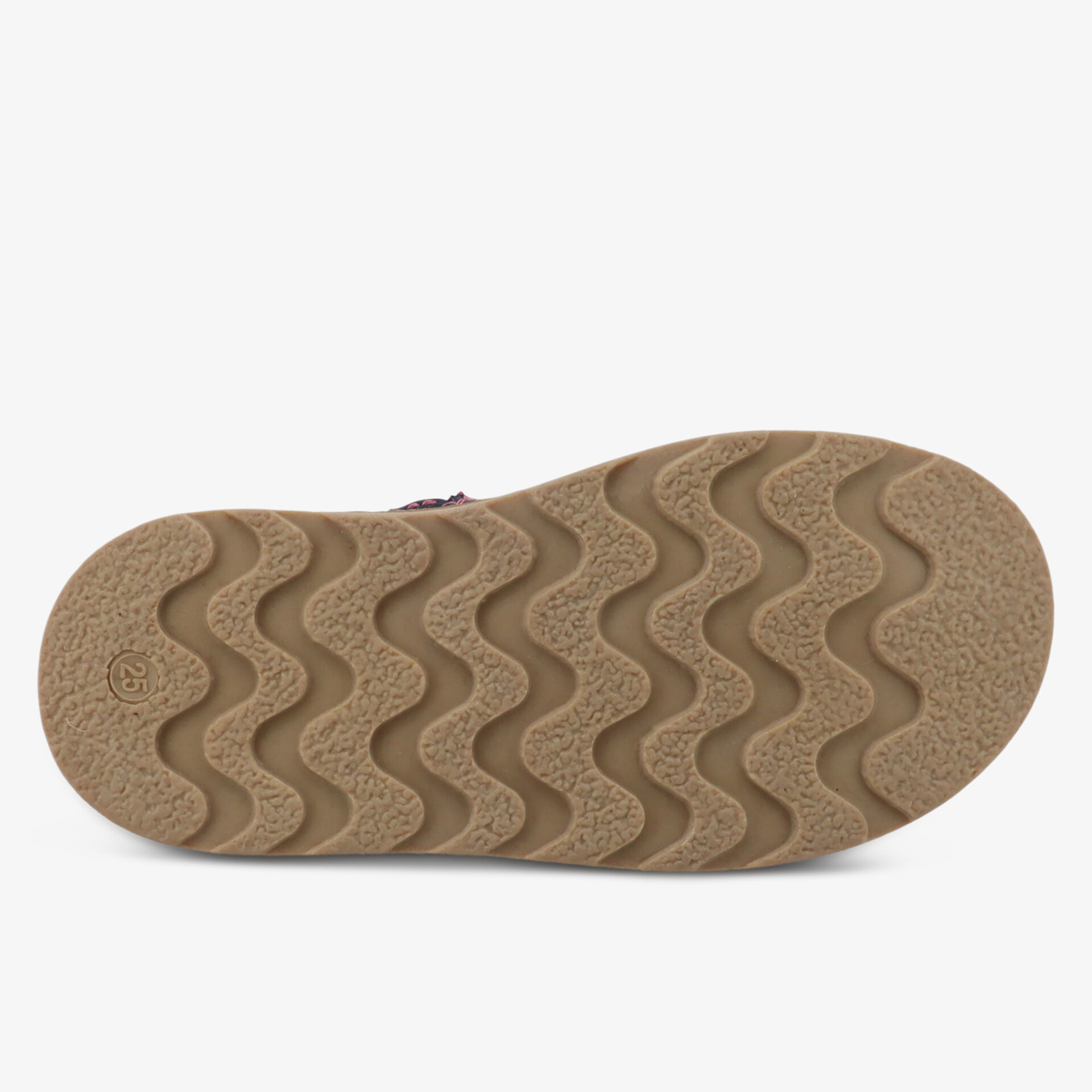 Robuste rutschfeste Schuhsohle mit flexiblem Wellenprofil und griffiger Struktur für optimalen Halt