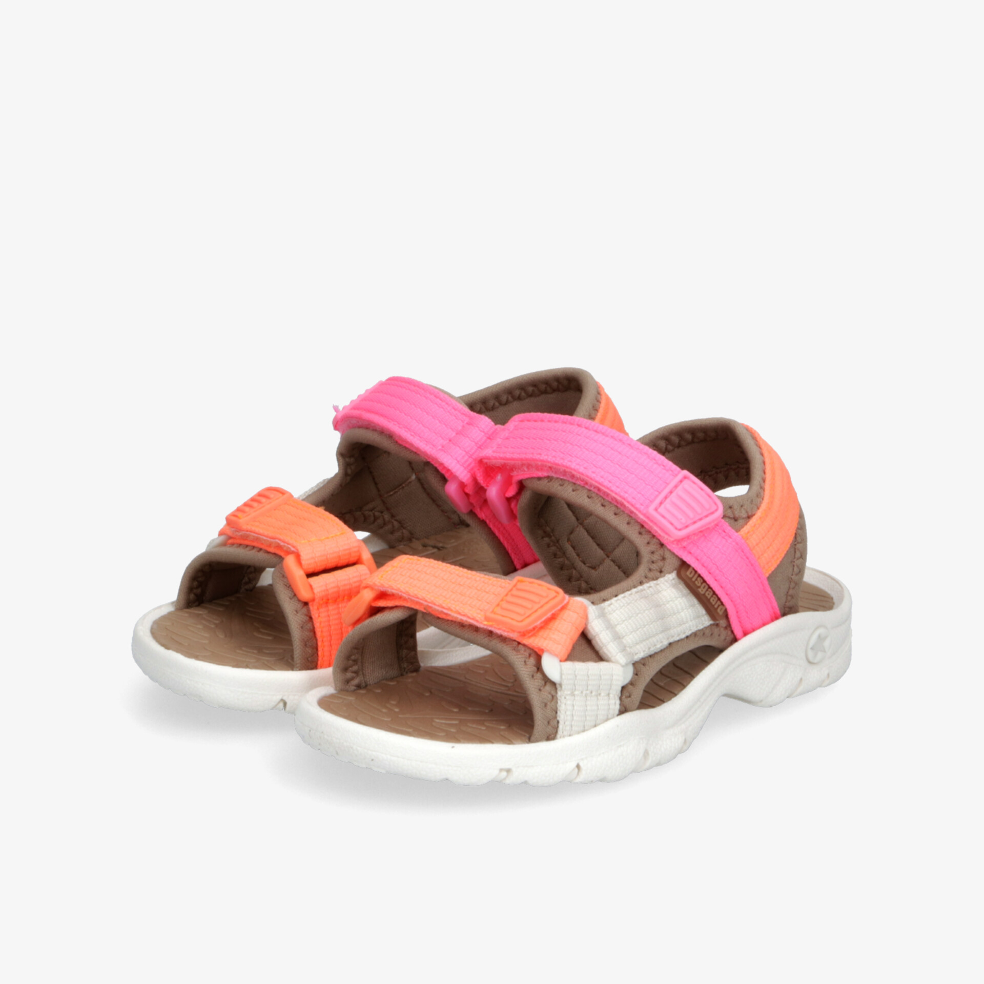 Sportliche Sandalen mit verstellbaren Riemen in Orange und Pink für hohen Tragekomfort und guten Halt