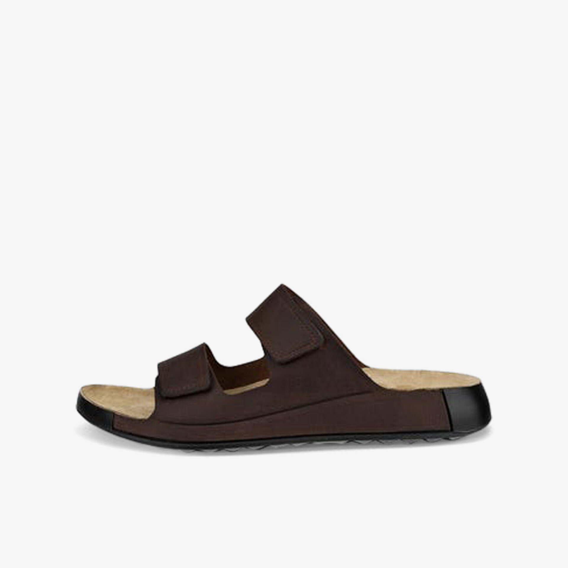 Bequeme braune Pantoletten mit verstellbaren Riemen und weicher Innensohle für angenehmen Tragekomfort im Alltag