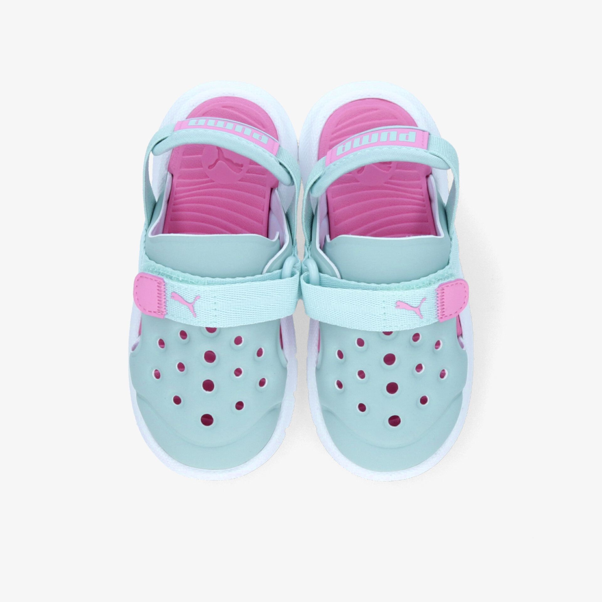 Leichte türkis-rosa Schuhe mit atmungsaktivem Design und verstellbarem Klettverschluss für bequemen Halt