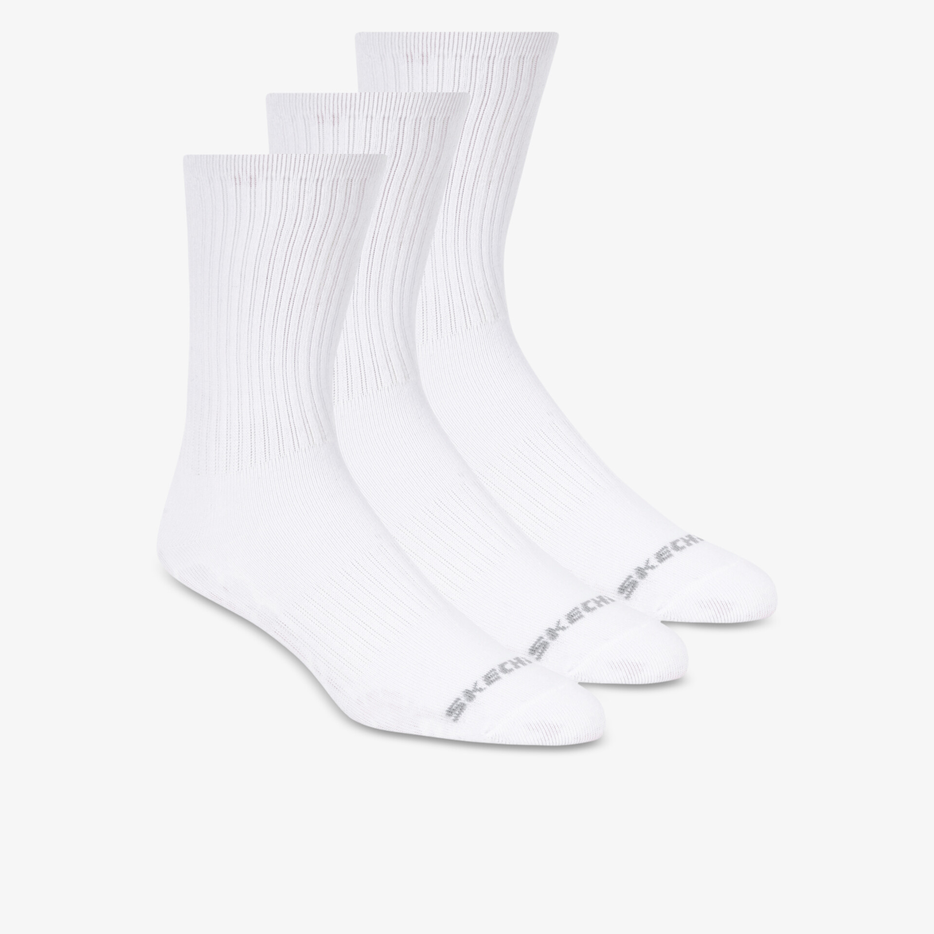 Dreier Pack weiße, weiche und atmungsaktive Socken mit komfortablem, elastischem Design für den Alltag