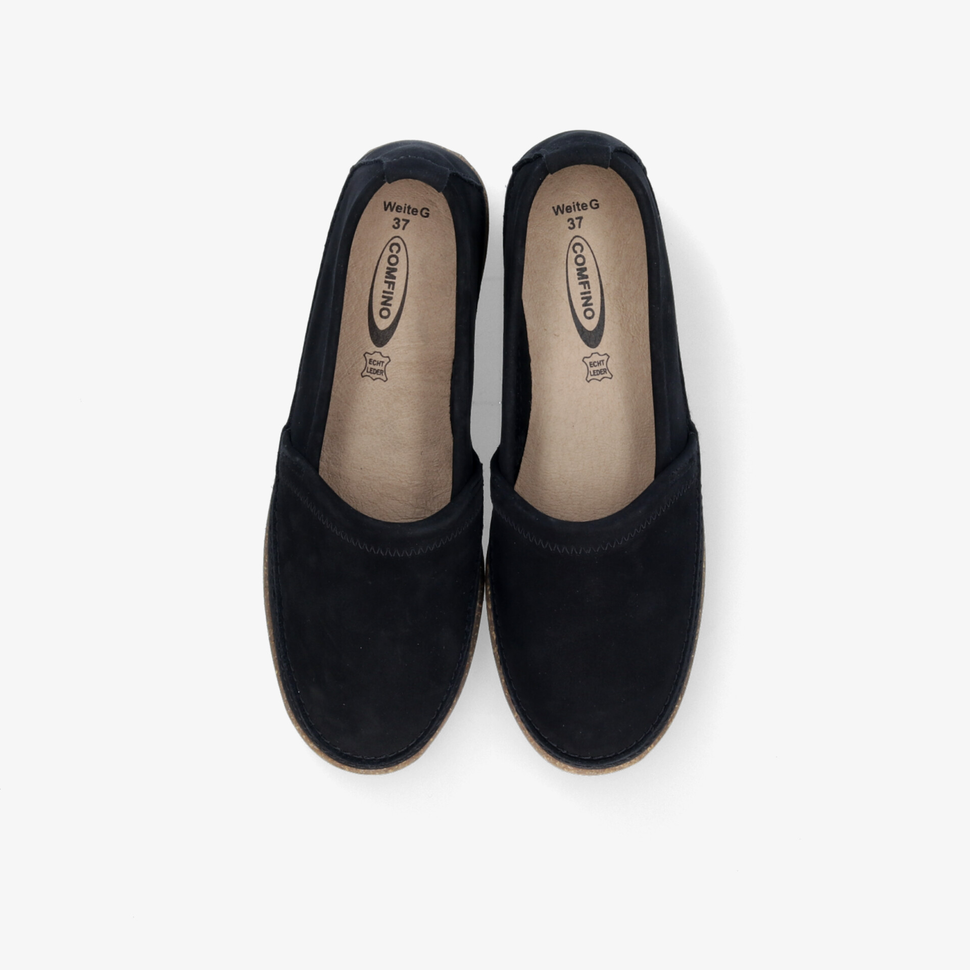 Bequemes schwarzes Pantoffelpaar mit weichem Innenfutter und rutschfester Sohle für entspannten Alltag