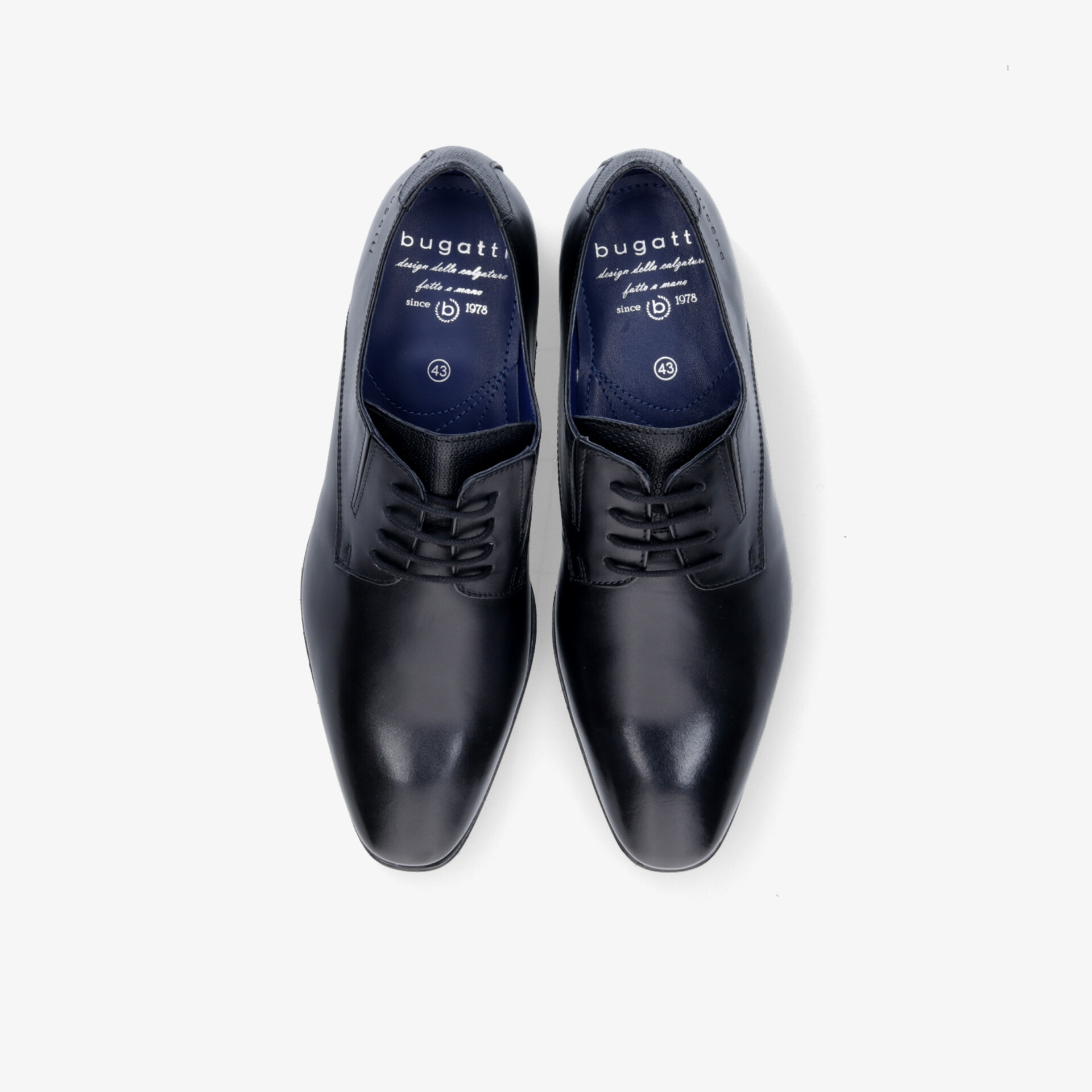 Elegante schwarze Lederschuhe mit Schnürung, ideal für Business- und formelle Anlässe. Komfortabel und klassisch.