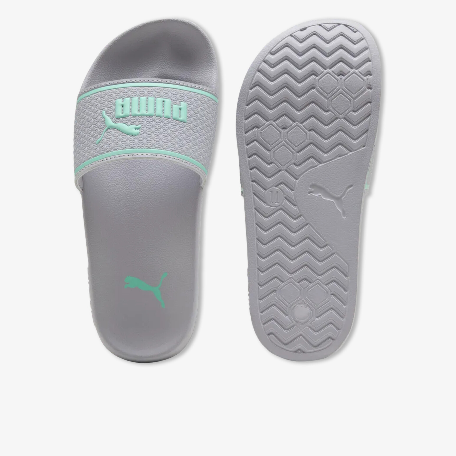 Bequeme Puma Badeschuhe mit rutschfester Sohle in moderner grauer Farbe, ideal für Freizeit