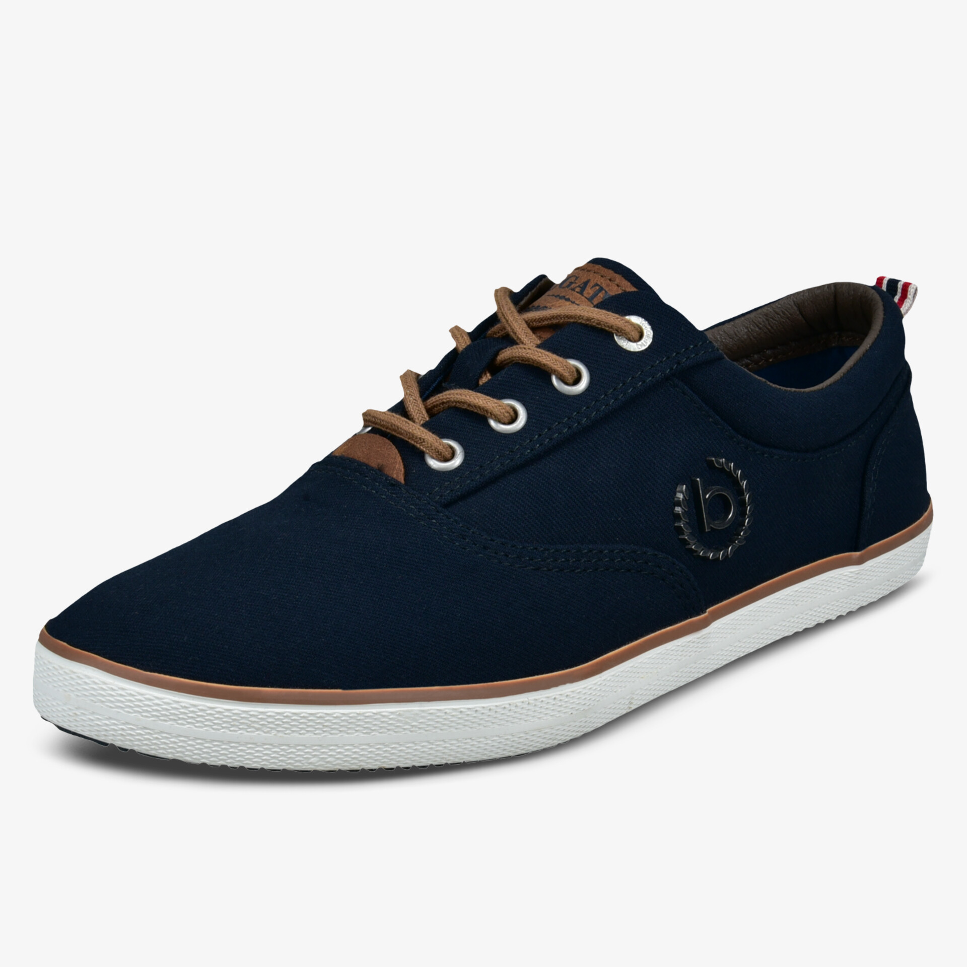 Eleganter navyfarbener Schnürschuh mit robustem Design und stilvollen Details für Freizeit und Alltag.