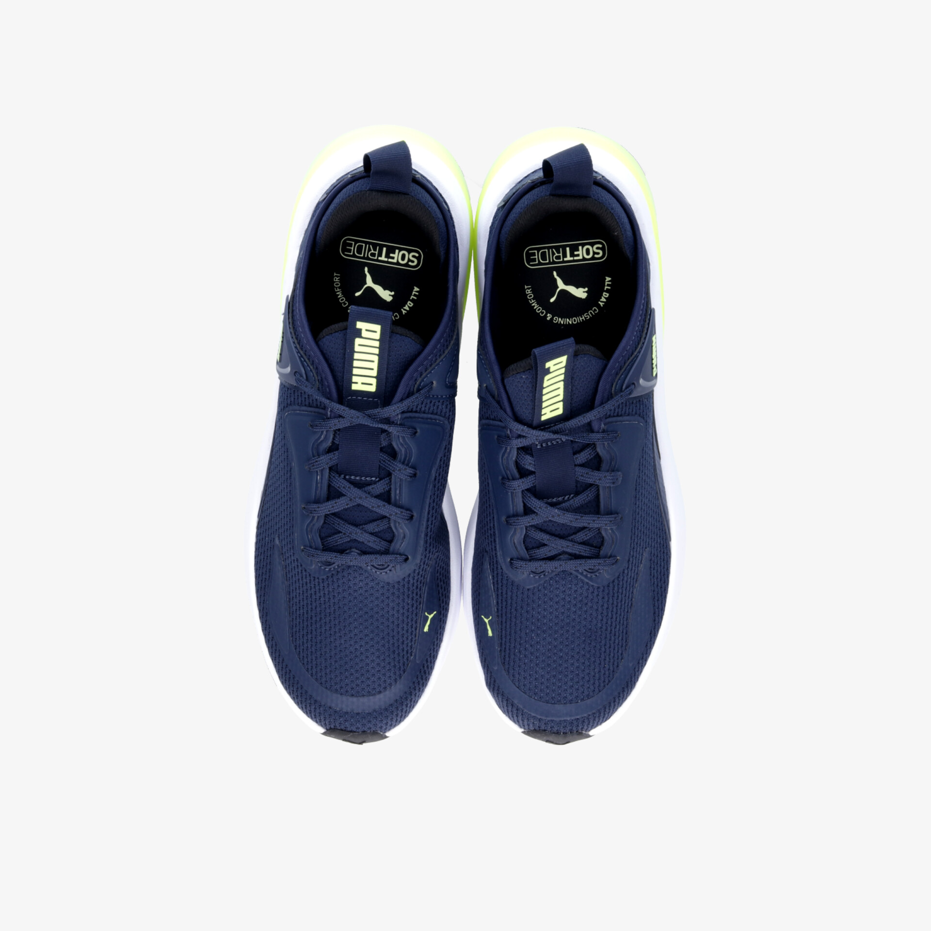 Sportliche blaue Laufschuhe im Paar, leicht und atmungsaktiv mit bequemen Schnürsenkeln