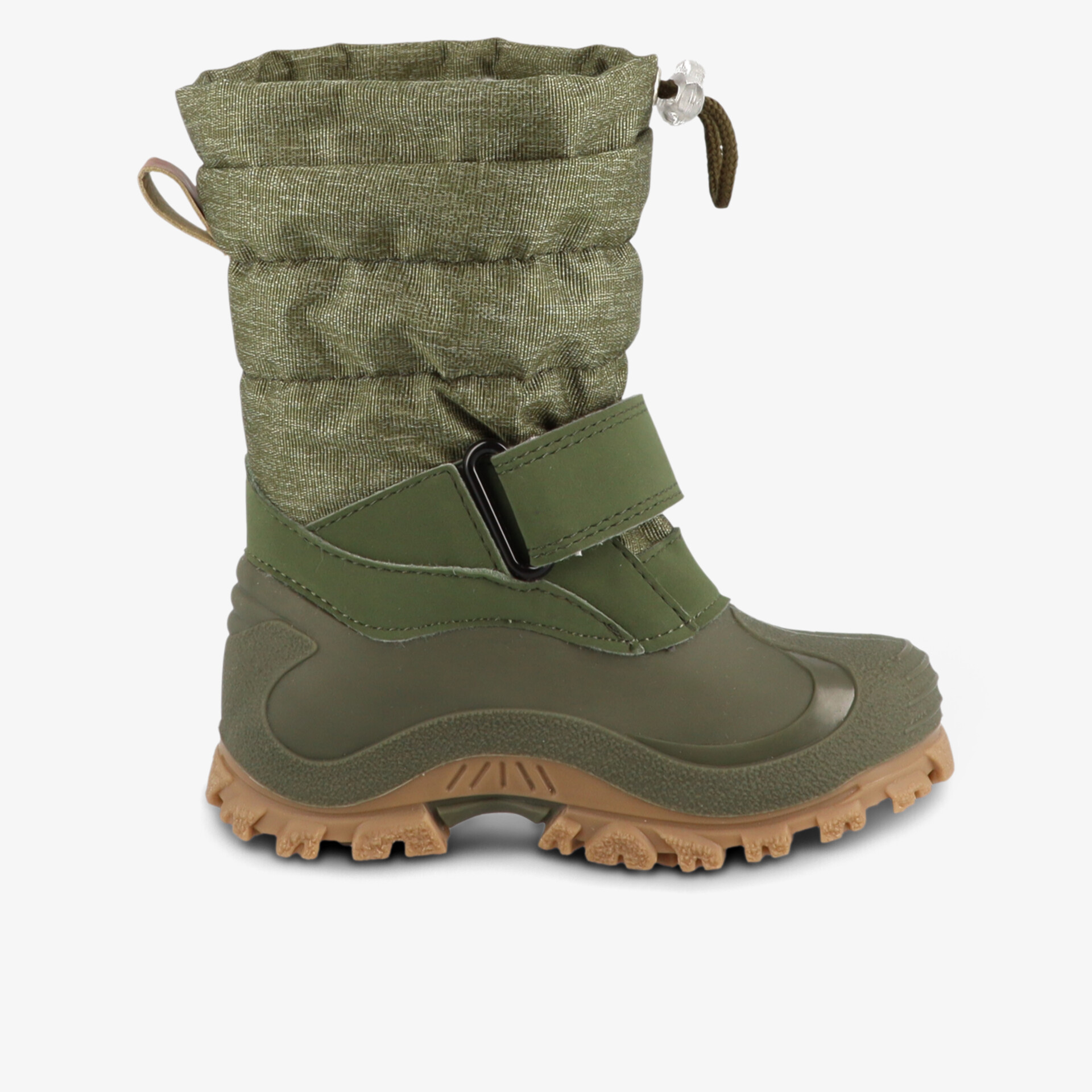 Warmer und robuster Winterstiefel mit verstellbarem Klettverschluss und rutschfester Profilsohle für kalte Tage