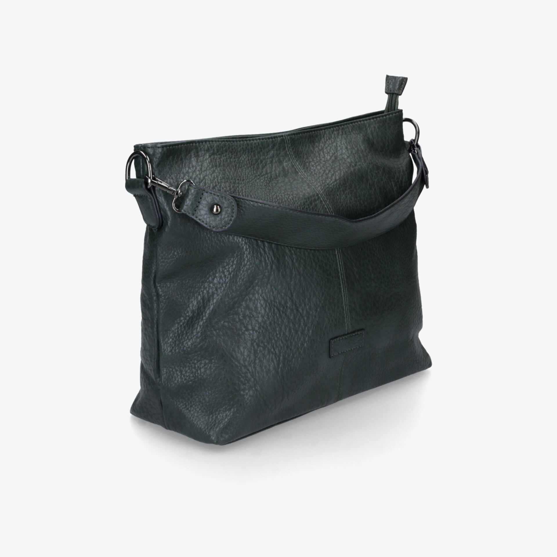 Schwarze Tasche aus widerstandsfähigem Material mit praktischem Tragehenkel und zeitlosem Design