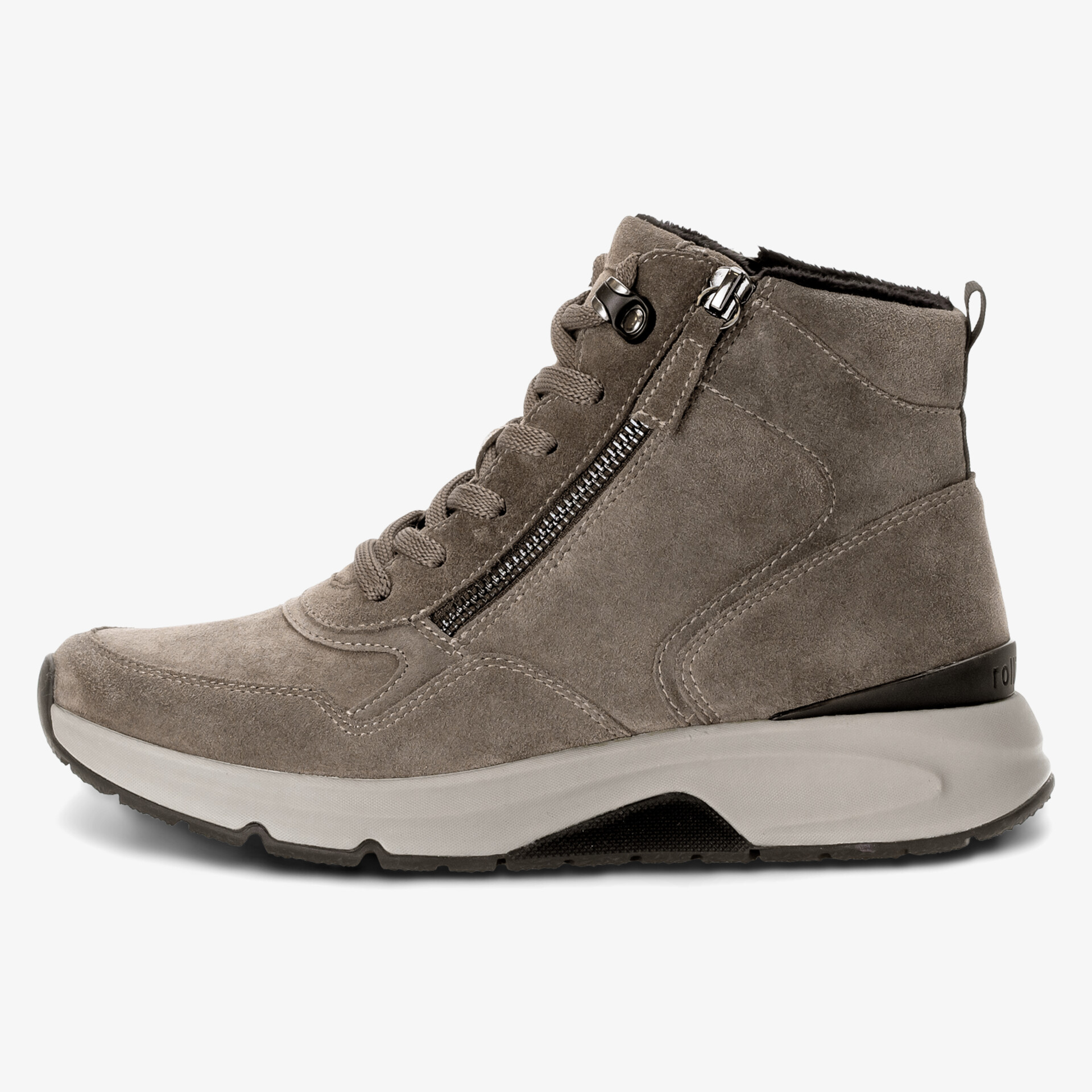 Bequemer Sneaker mit seitlichem Reißverschluss und sportlicher rutschfester Sohle in stilvollem Design
