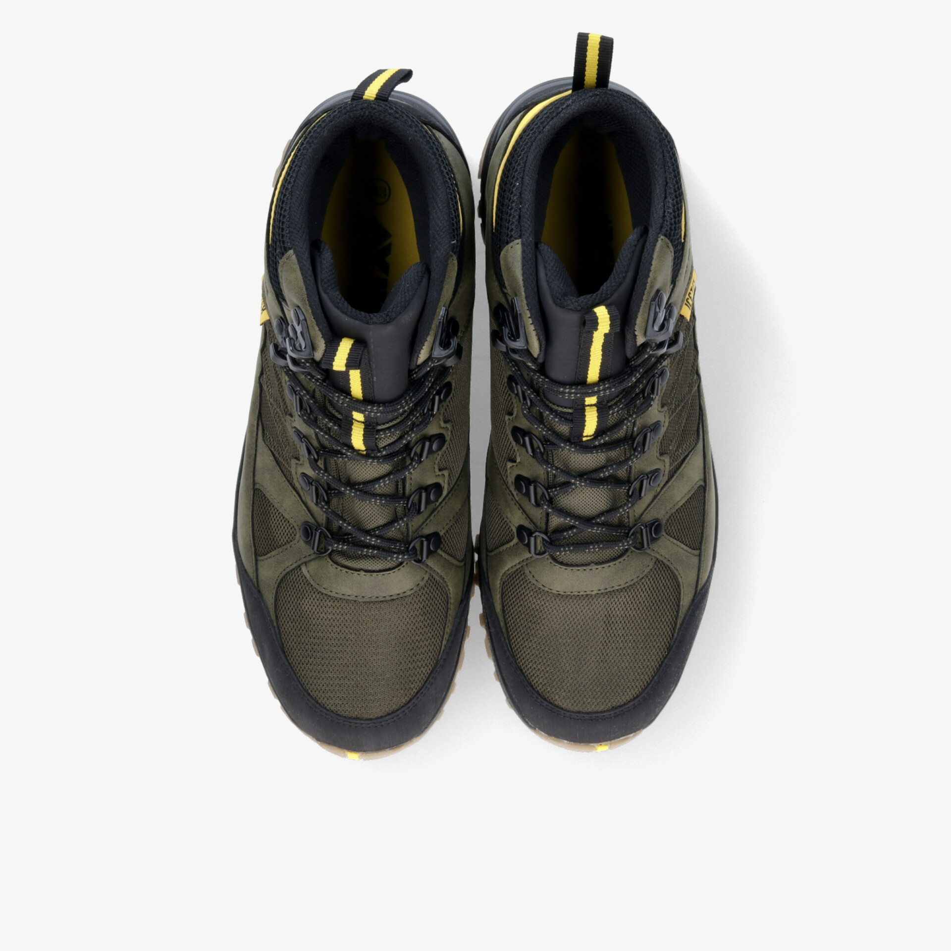 Robuste Outdoor Schuhe mit stabiler, rutschfester Sohle und bequemen, gepolsterten Schnürsenkeln in mittelhoher Ausführung