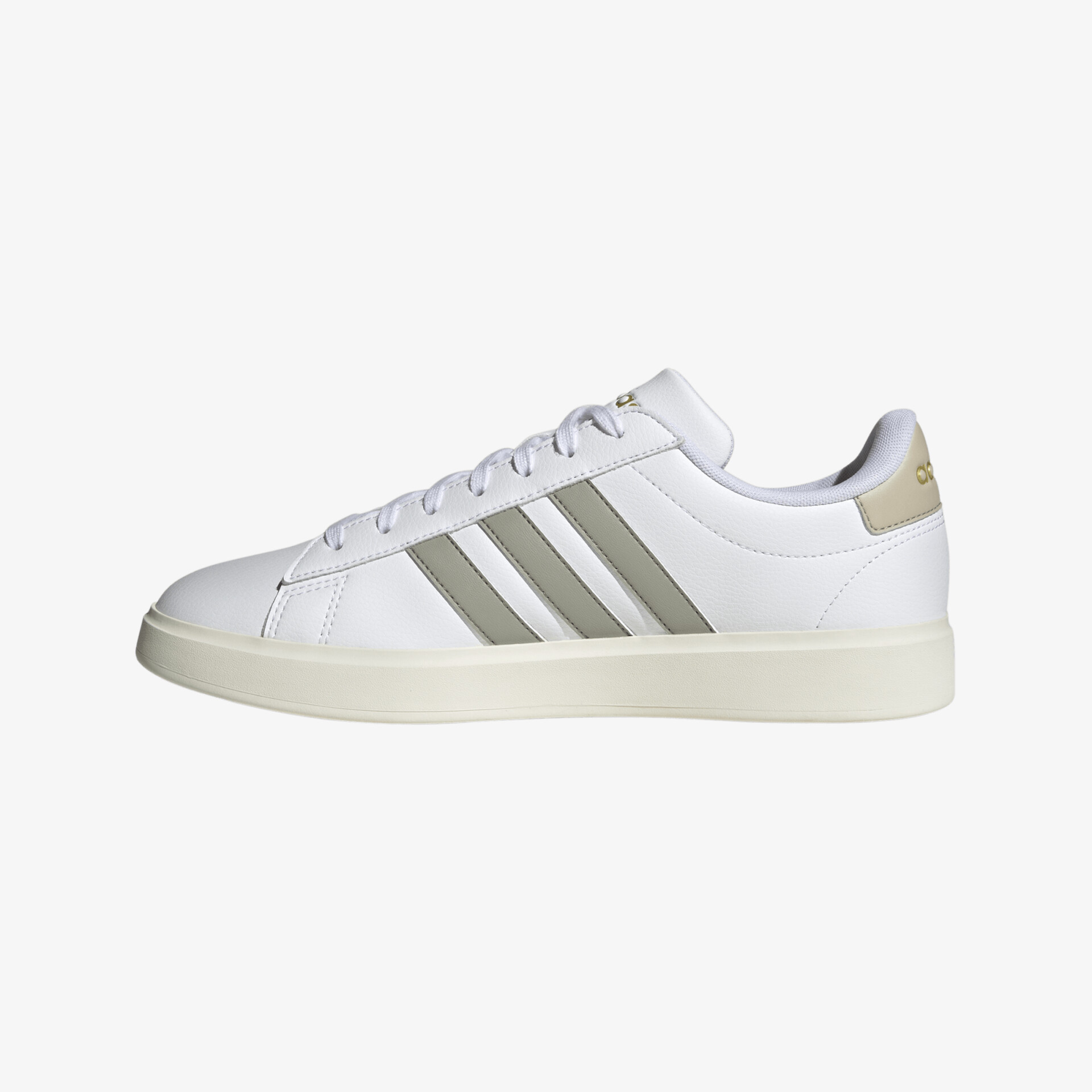 Moderner weißer Sneaker mit markanten Streifen und bequemer Sohle für sportlichen Lifestyle.