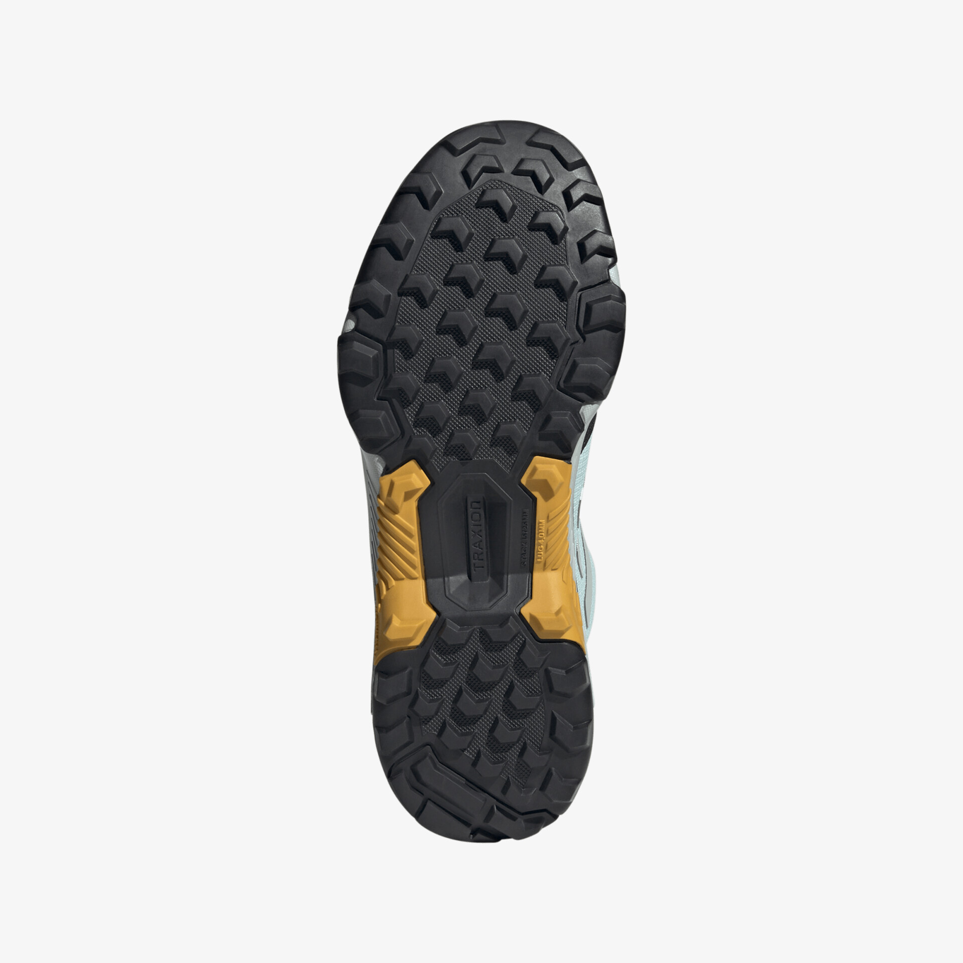 Profilierte Sohle für optimalen Halt und Strapazierfähigkeit bei Outdoor-Aktivitäten.