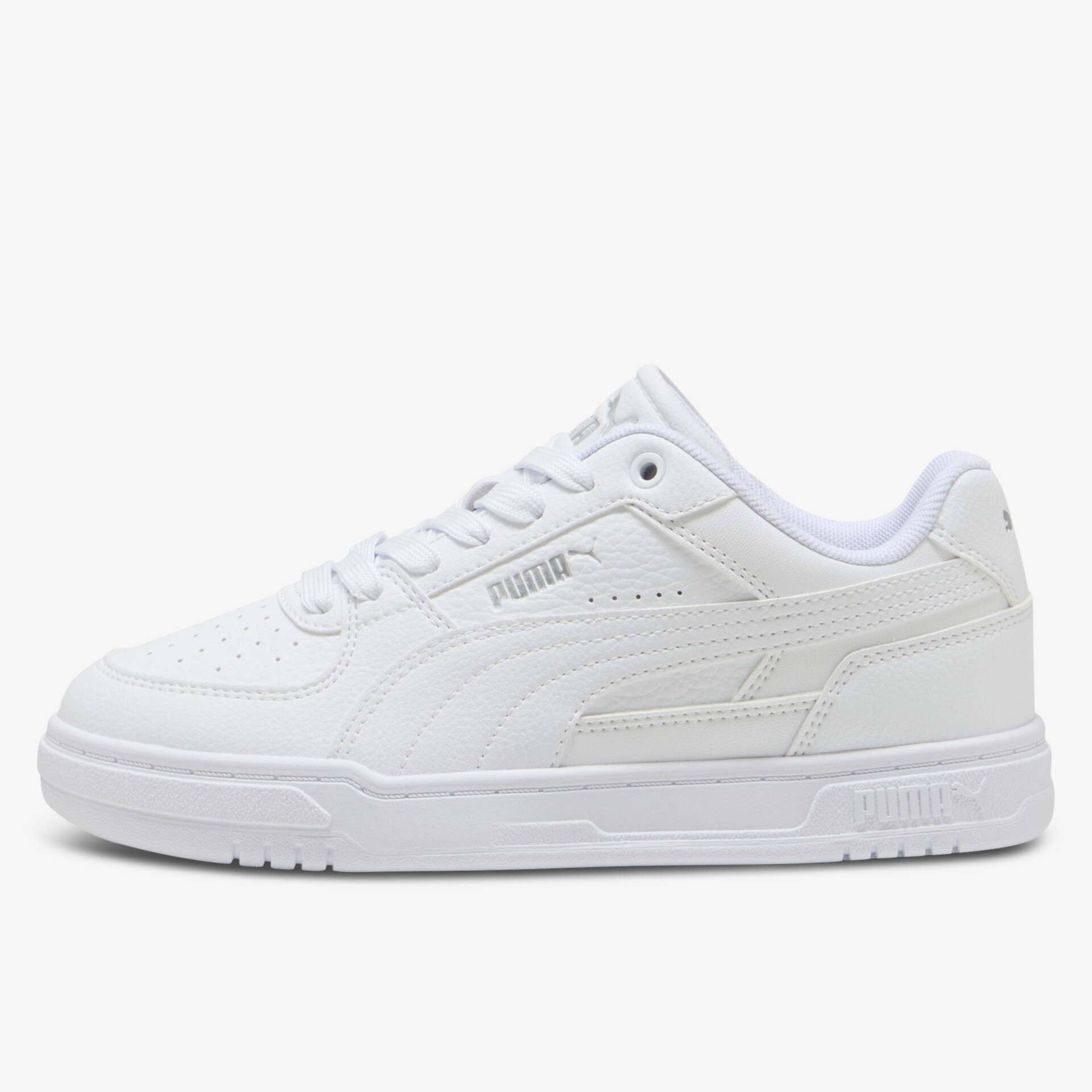 Weißer Sneaker mit klarer Seitenansicht, bequem und sportlich für vielseitigen Einsatz