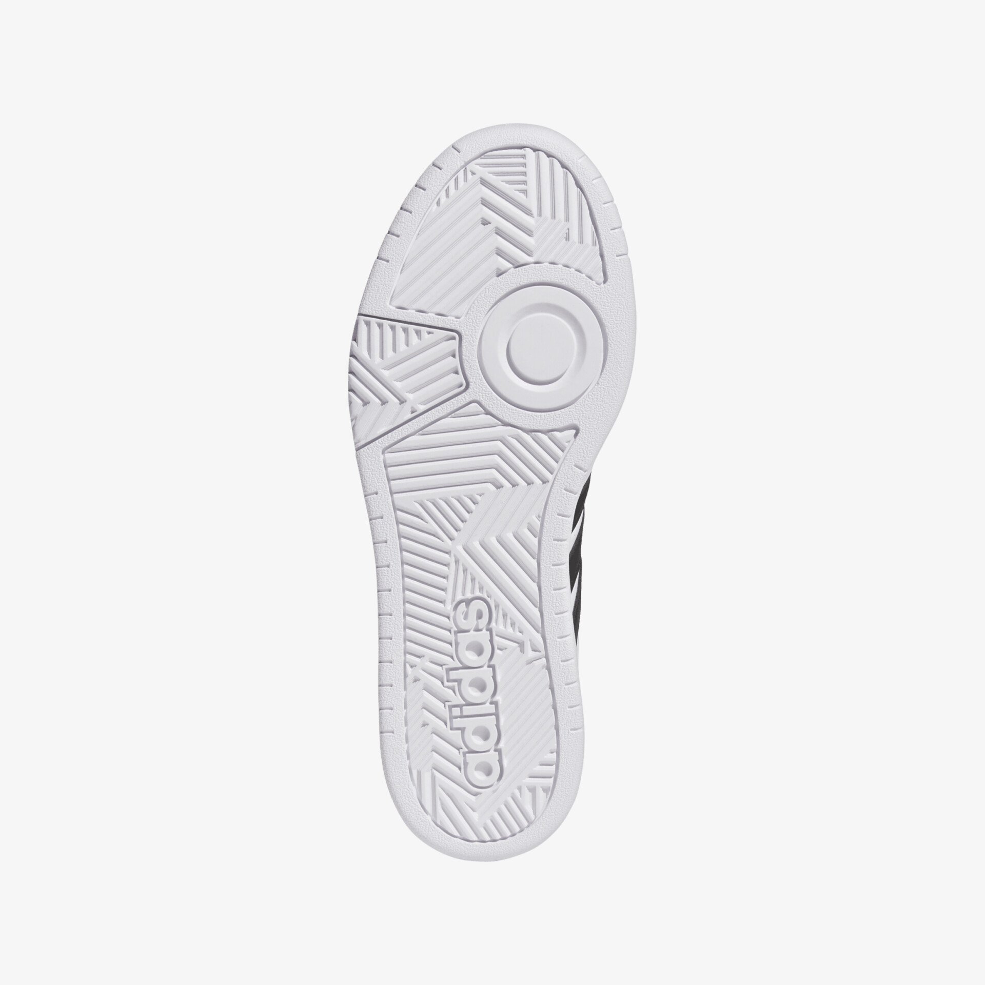 Rutschfeste weiße Sohle mit markantem Muster für einzigartige Haftung und Strapazierfähigkeit