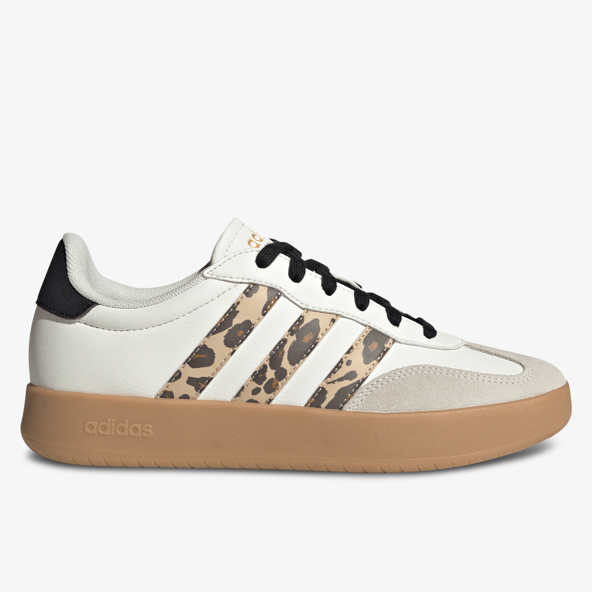 Moderner Sneaker mit seitlicher Ansicht, bequemer Passform und modischem Wildleder-Design in Weiß und Beige.