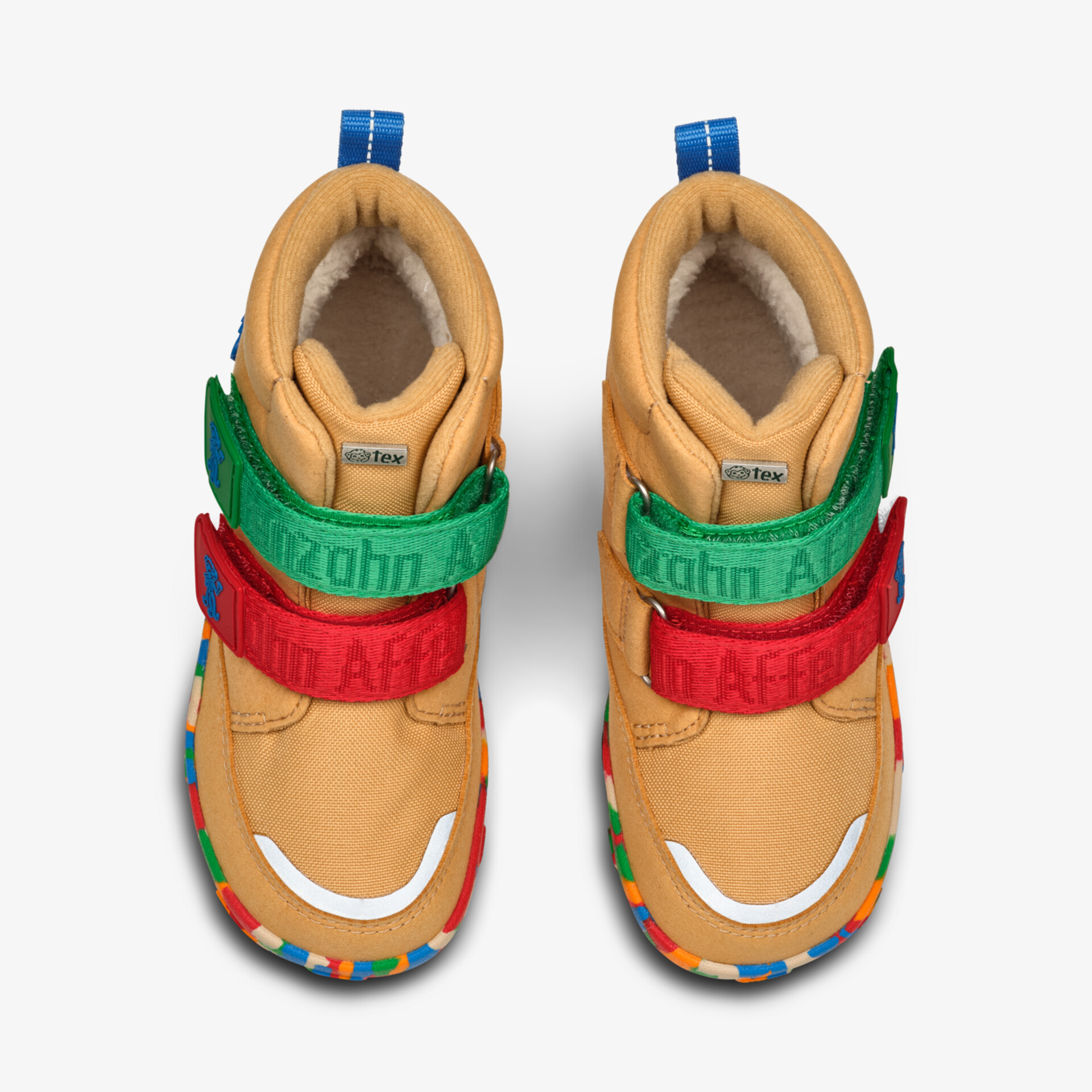 Kinder Sneaker mit bunten Farben, weicher Polsterung und sicheren Klettverschlüssen, ideal für aktiven Alltag