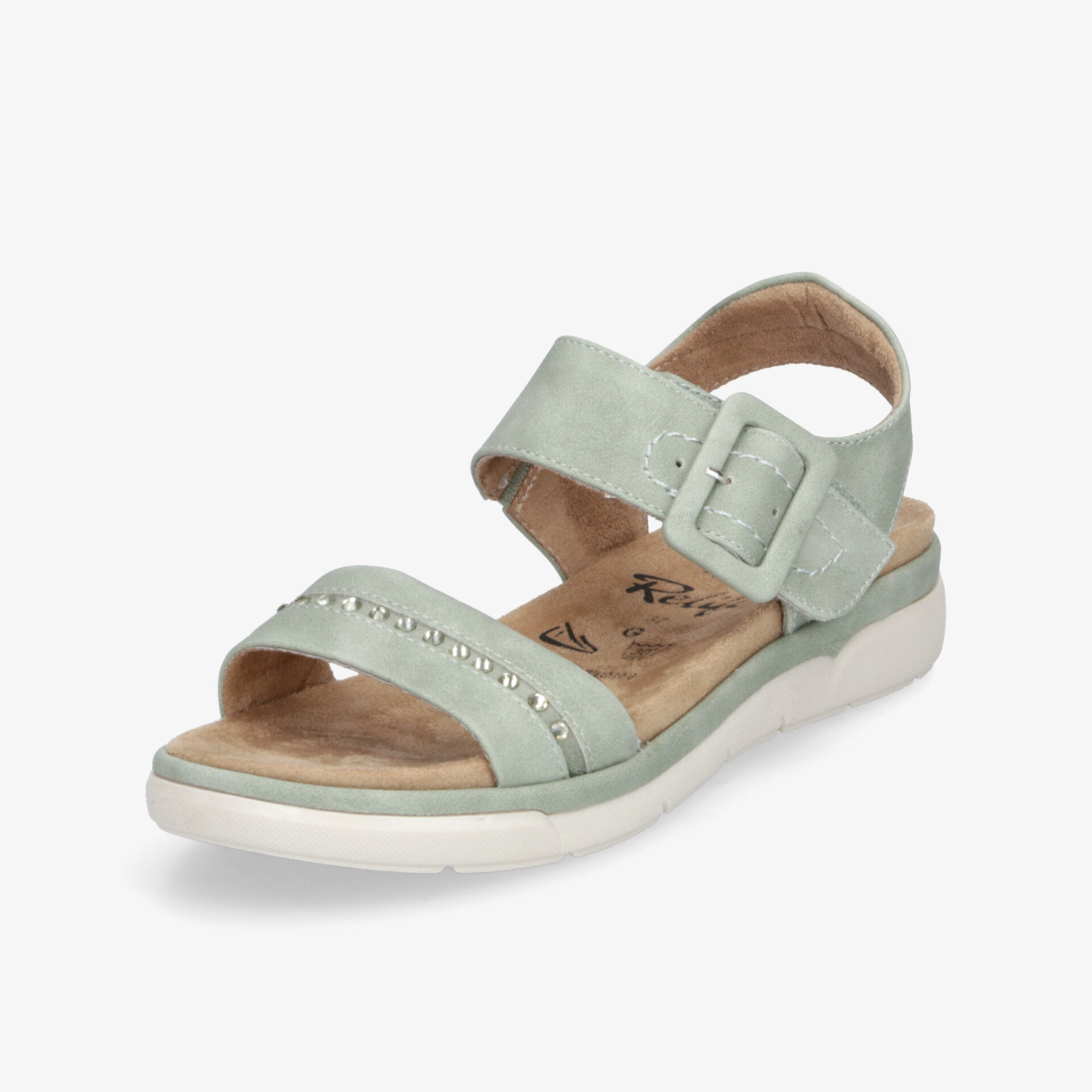 Bequeme Sandale mit verstellbarem Klettverschluss und leichter Schnalle, gepolsterte Innensohle für angenehmen Tragekomfort