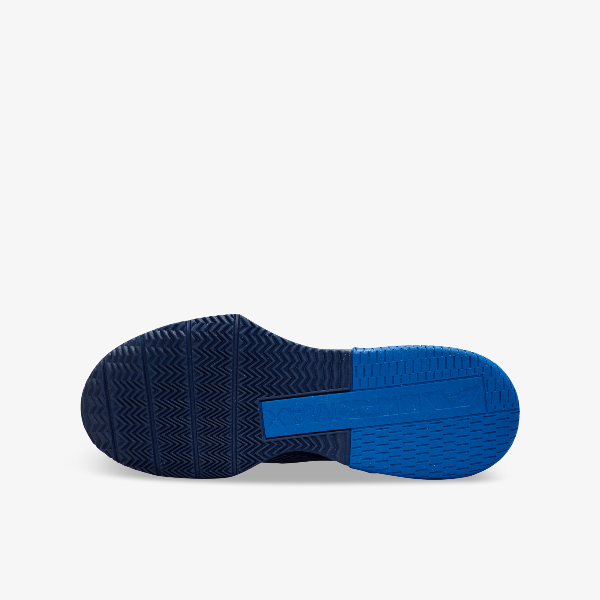 Robuste rutschfeste blaue Schuhsohle mit klarem Profil für optimalen Halt und langlebige Nutzung