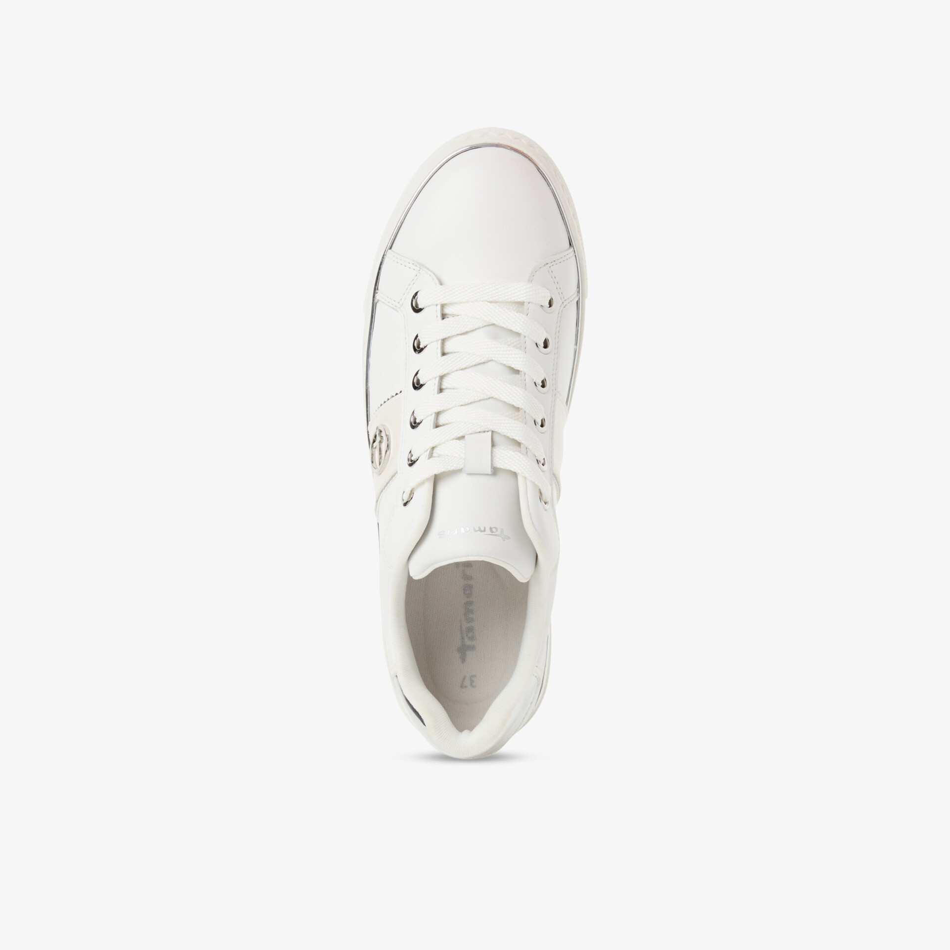 Moderner weißer Sneaker mit Schnürung, hochwertig verarbeitet und bequem für den täglichen Gebrauch