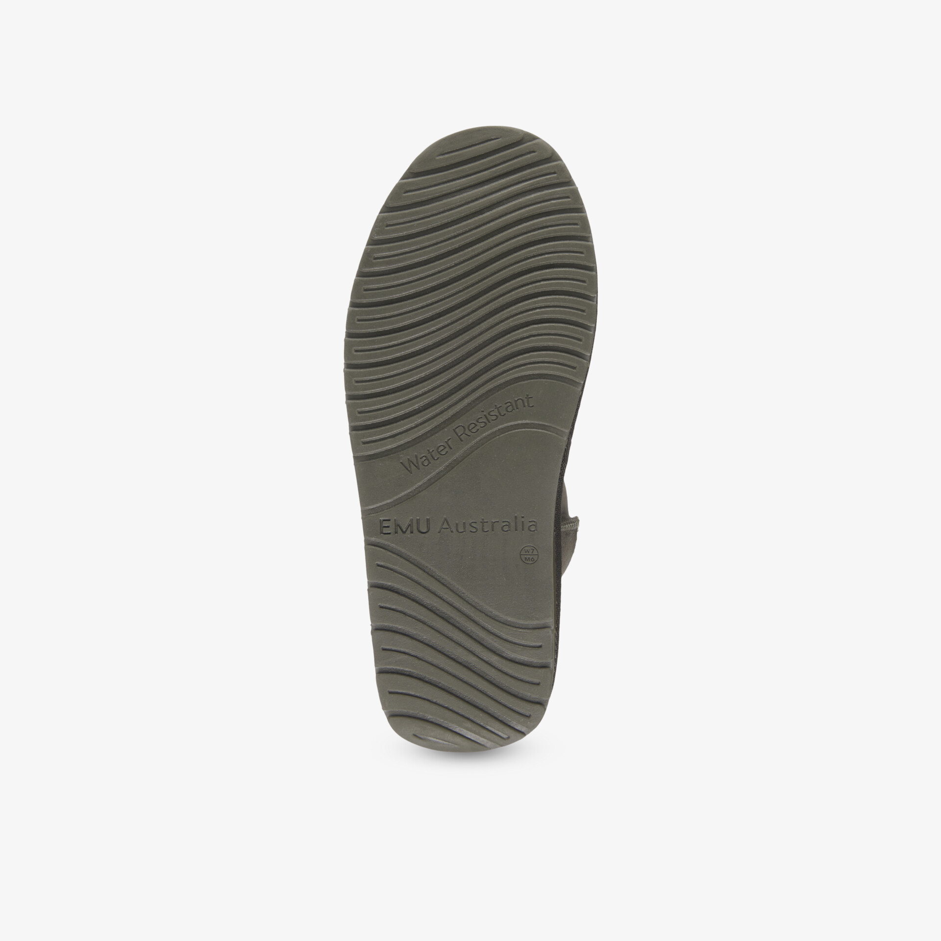 Robuste graue Schuhsohle mit rutschfestem, flexiblem Profil für optimalen Halt und langanhaltenden Komfort