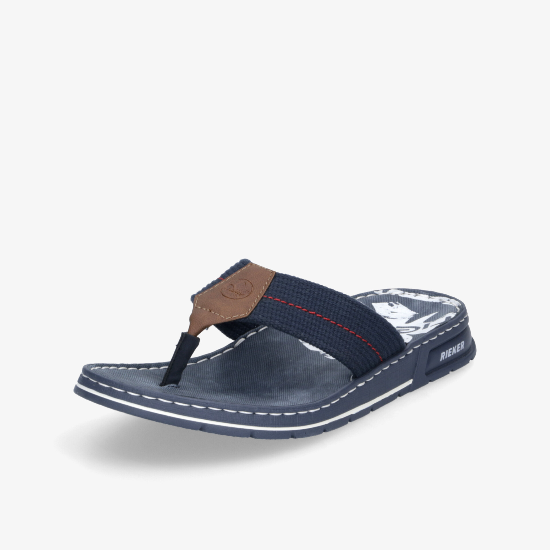 Bequeme und leichte blaue Pantolette mit gepolsterter Innensohle und strapazierfähigem Material