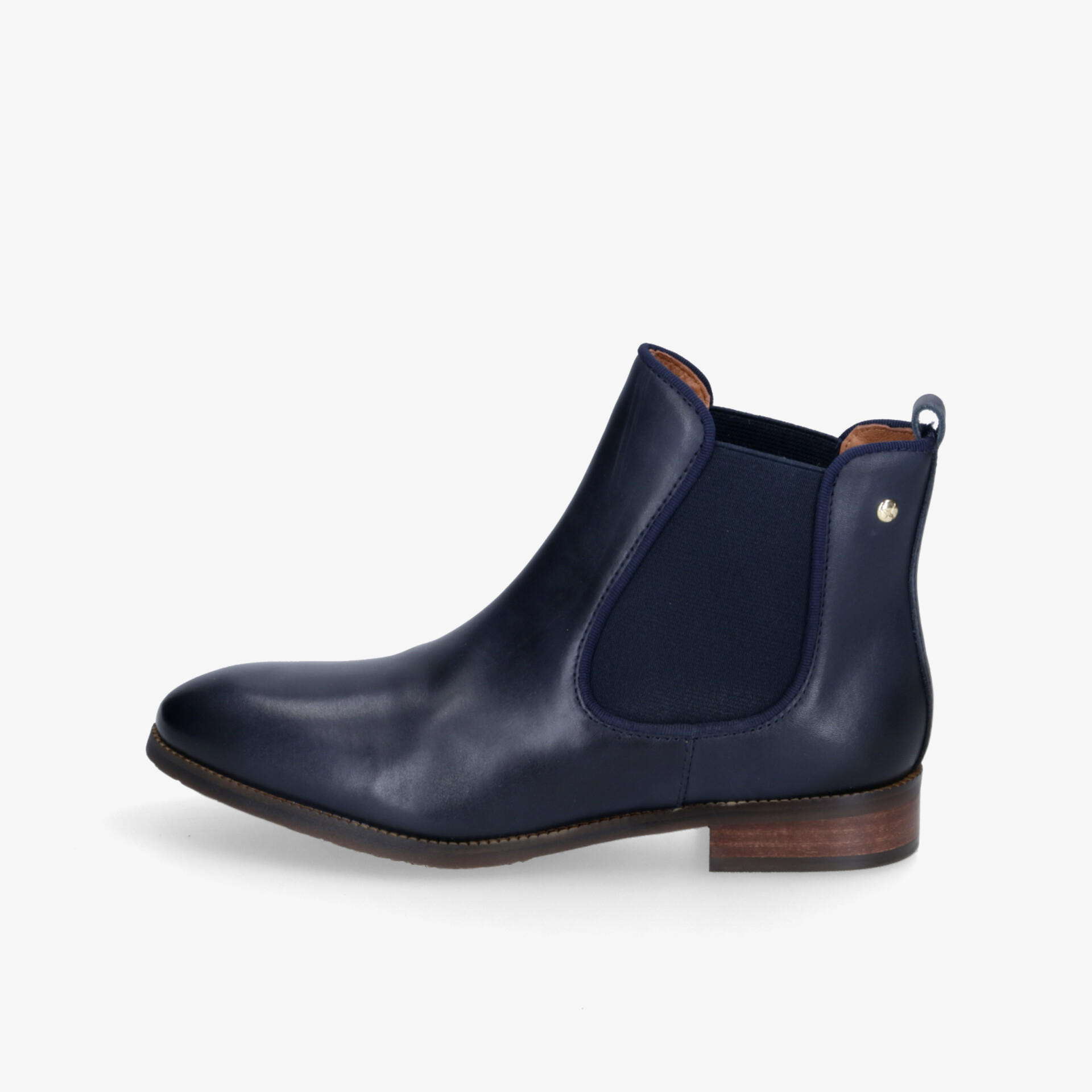 Elegante Chelsea Boots aus Leder in Dunkelblau mit klassischem Design und hohem Tragekomfort.