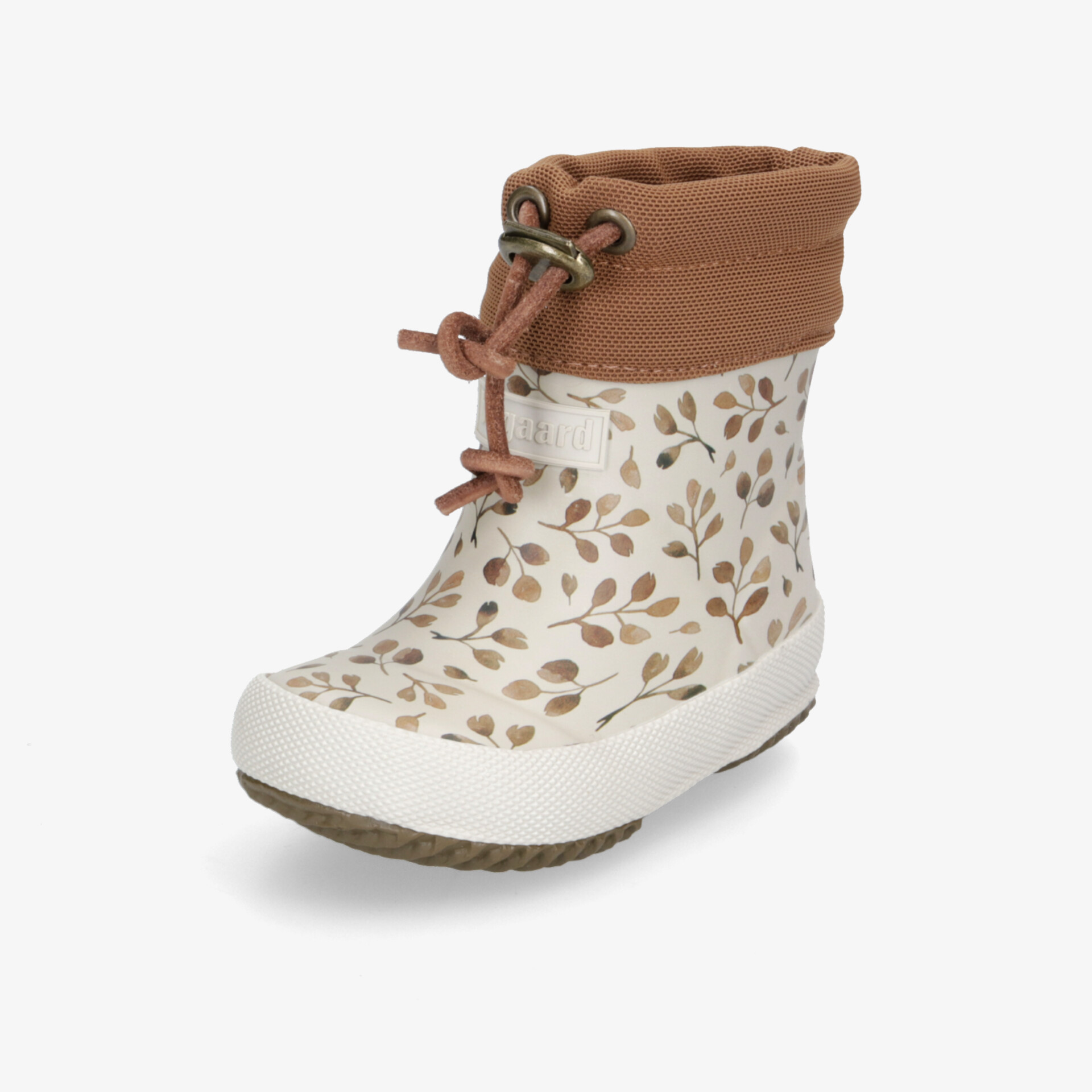 Bequemer, wasserdichter Regenschuh mit rutschfester Sohle und stilvollem Blumenmuster für kalte Tage.