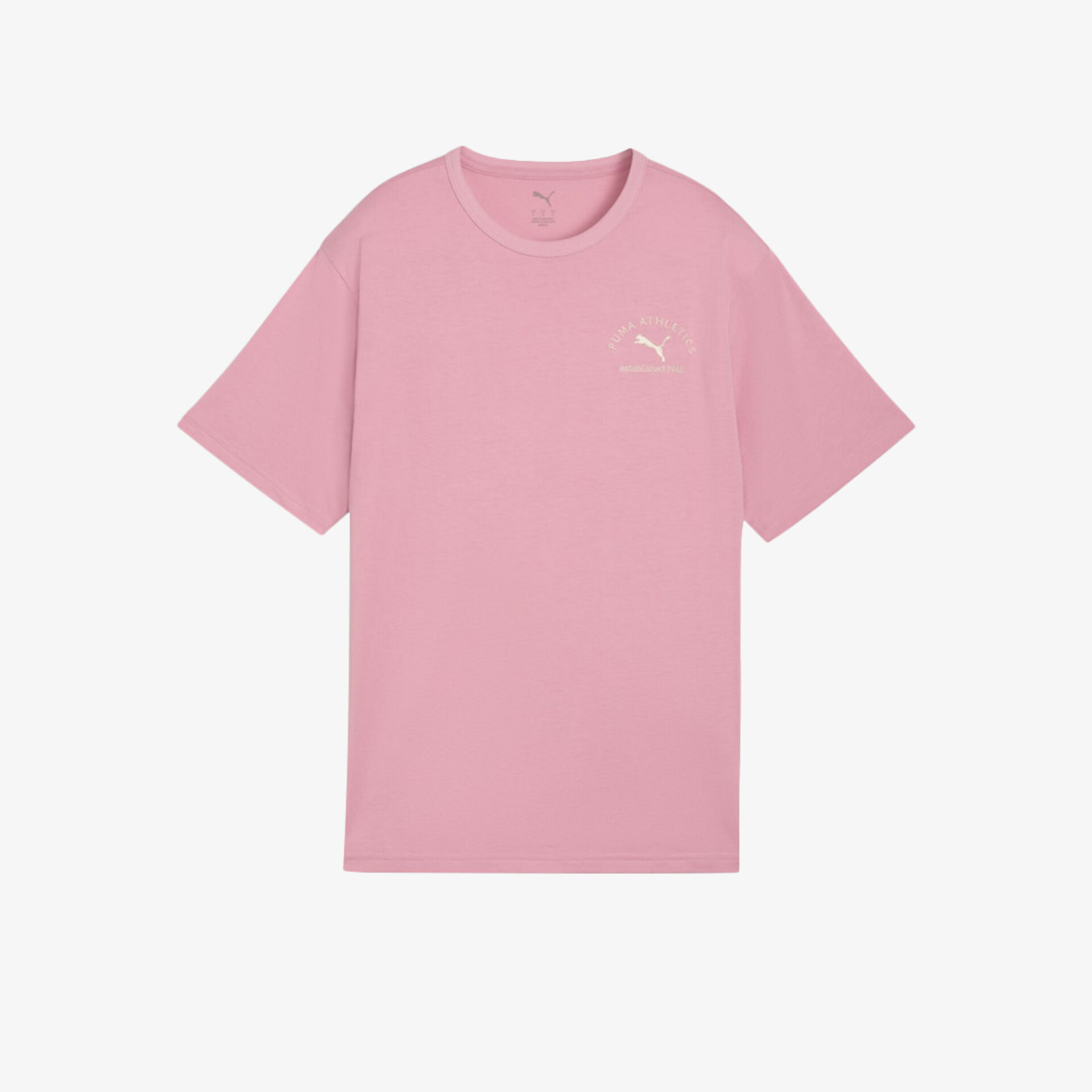 Rosa T-Shirt mit kurzarm, rundem Halsausschnitt und bequemer Passform, ideal für sportliche und lässige Looks