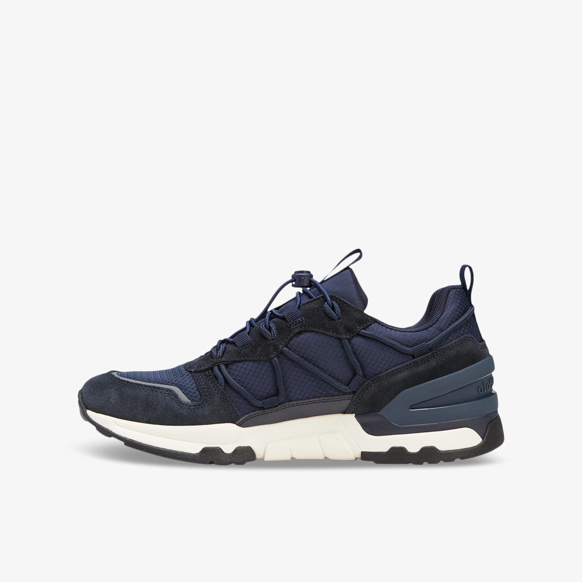 Modischer Sneaker in Navy, ideal für Aktivitäten und Freizeit, mit robustem Design und hohem Tragekomfort.