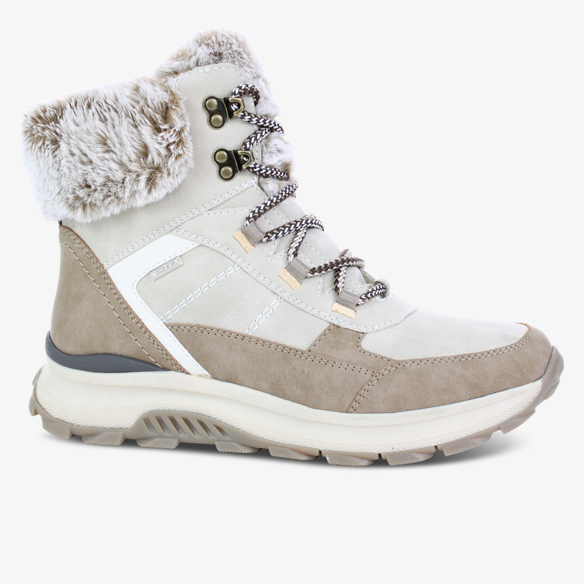 Warmer Winterstiefel mit weichem Fellfutter, robuster Profilsohle und bequemer Polsterung für kalte Tage