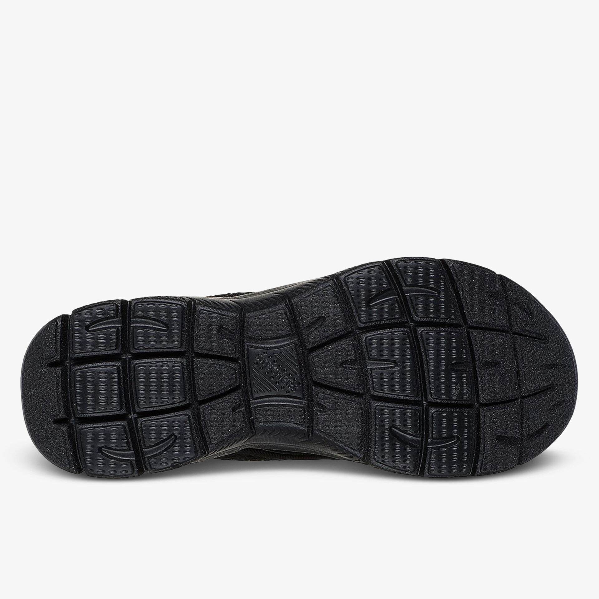 Schwarze Sohle mit rutschfestem Profil für optimalen Halt und Komfort.
