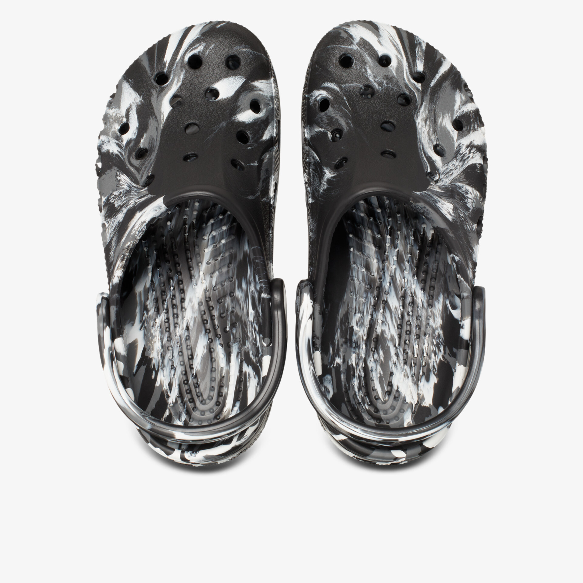 Leichte, bequeme Schuhe mit atmungsaktiven Löchern und marmoriertem Design, ideal für vielseitigen Einsatz