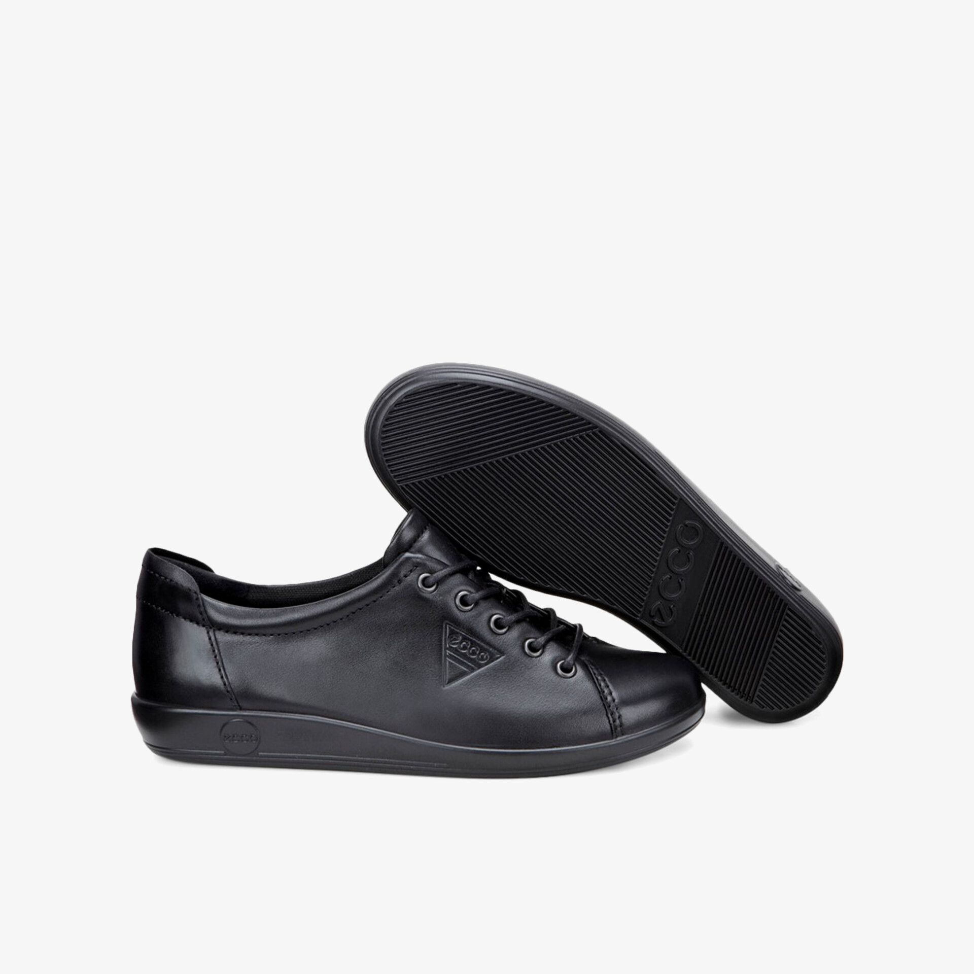 Schwarze Lederschnürschuhe mit bequemem Tragekomfort und rutschfester Sohle.