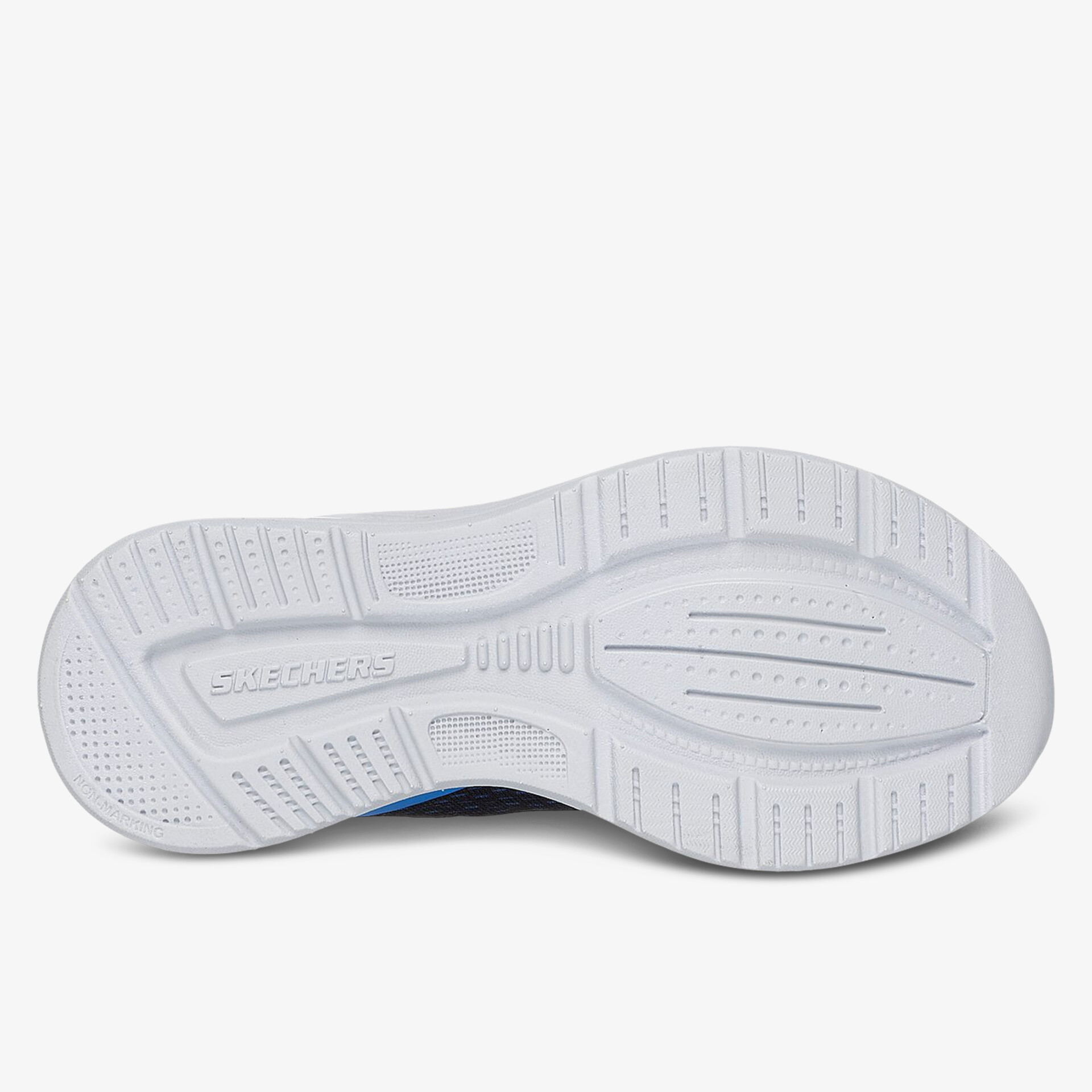 Sohle des Schuhs mit detailliertem, rutschfestem Profil für sicheren Halt und optimalen Tragekomfort