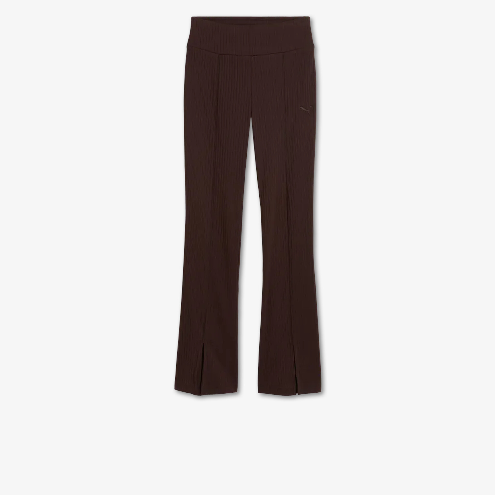 Elegante dunkle Hose mit ausgestellten Beinen und modernem Schnitt, bequem und stilvoll