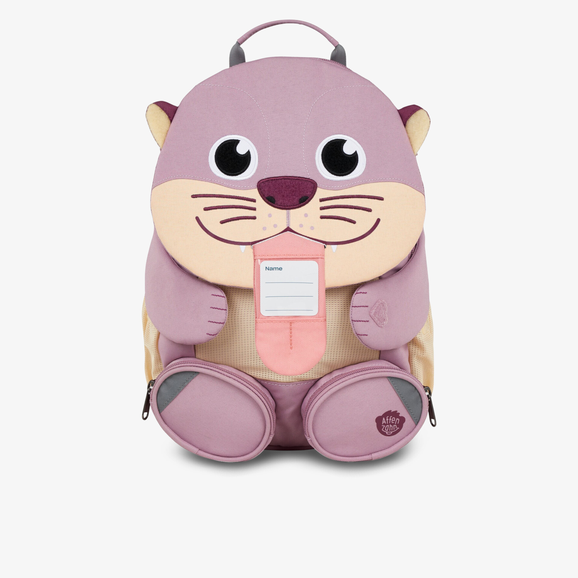 Kinderrucksack mit niedlichem Tiermotiv, weiches Material und praktischem Tragegriff für den Alltag