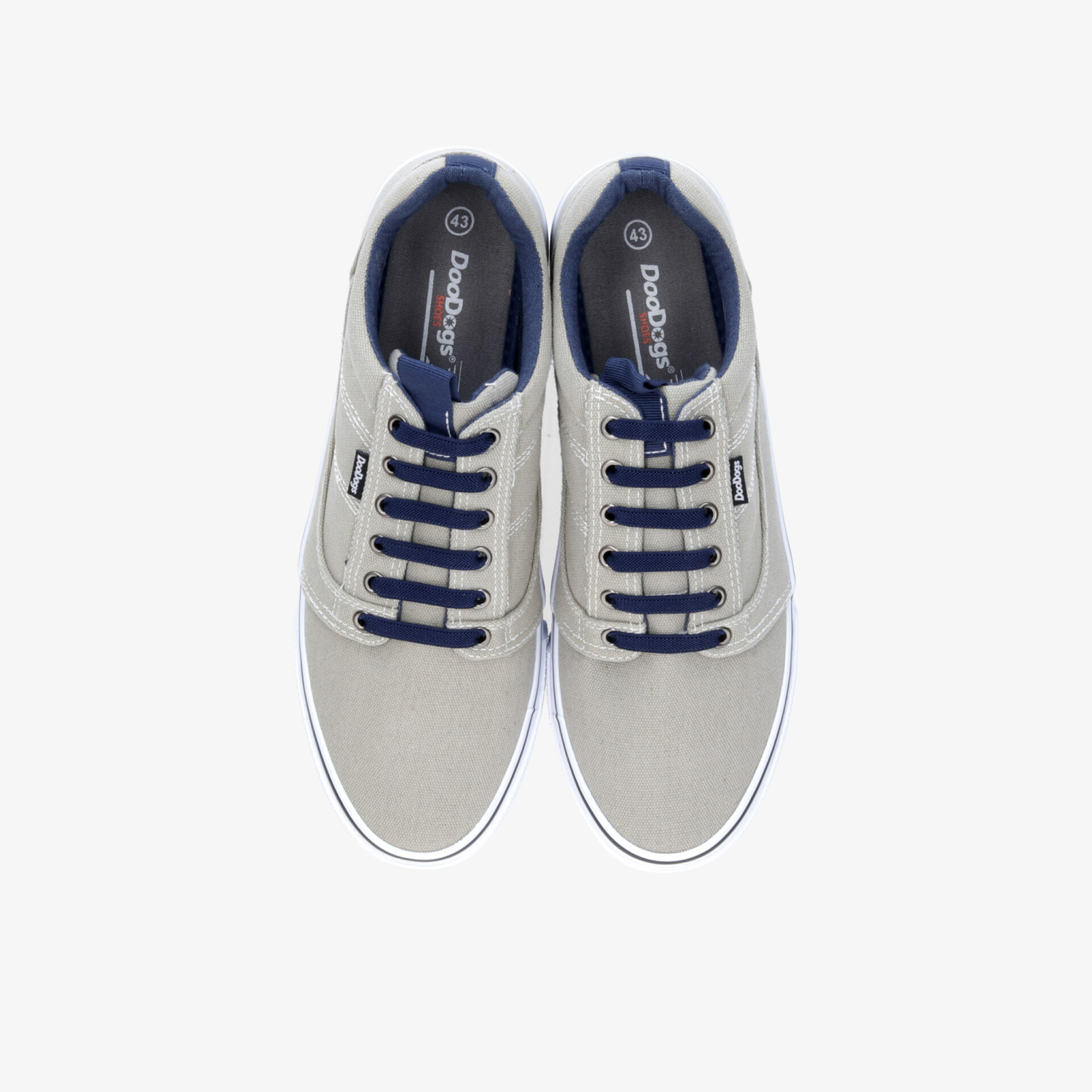 Bequeme und leichte Sneaker mit atmungsaktivem Material und robustem Design, Draufsicht auf beide Schuhe