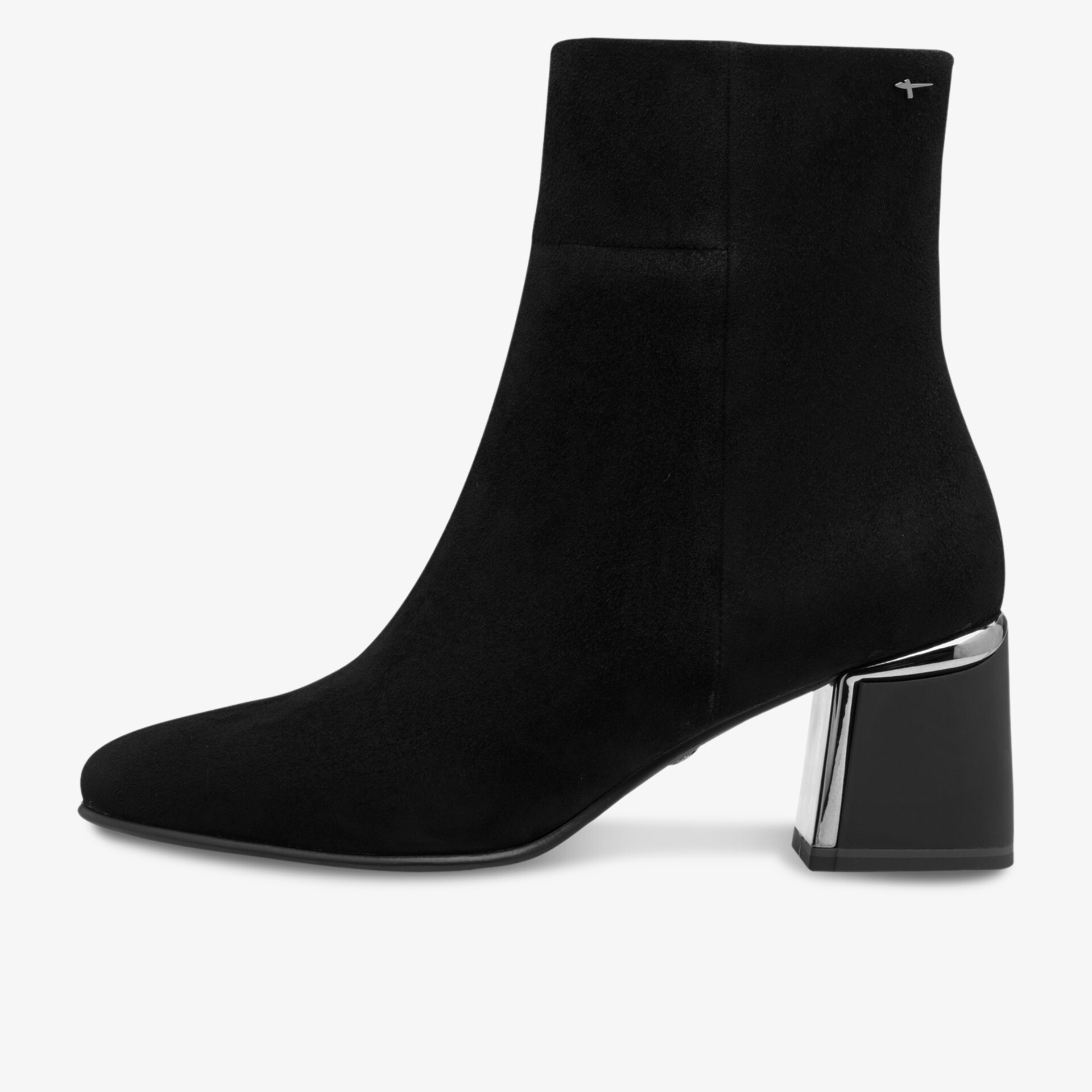 Moderner eleganter Stiefel mit mittelhohem Blockabsatz und weichem Obermaterial für bequemen Tragekomfort