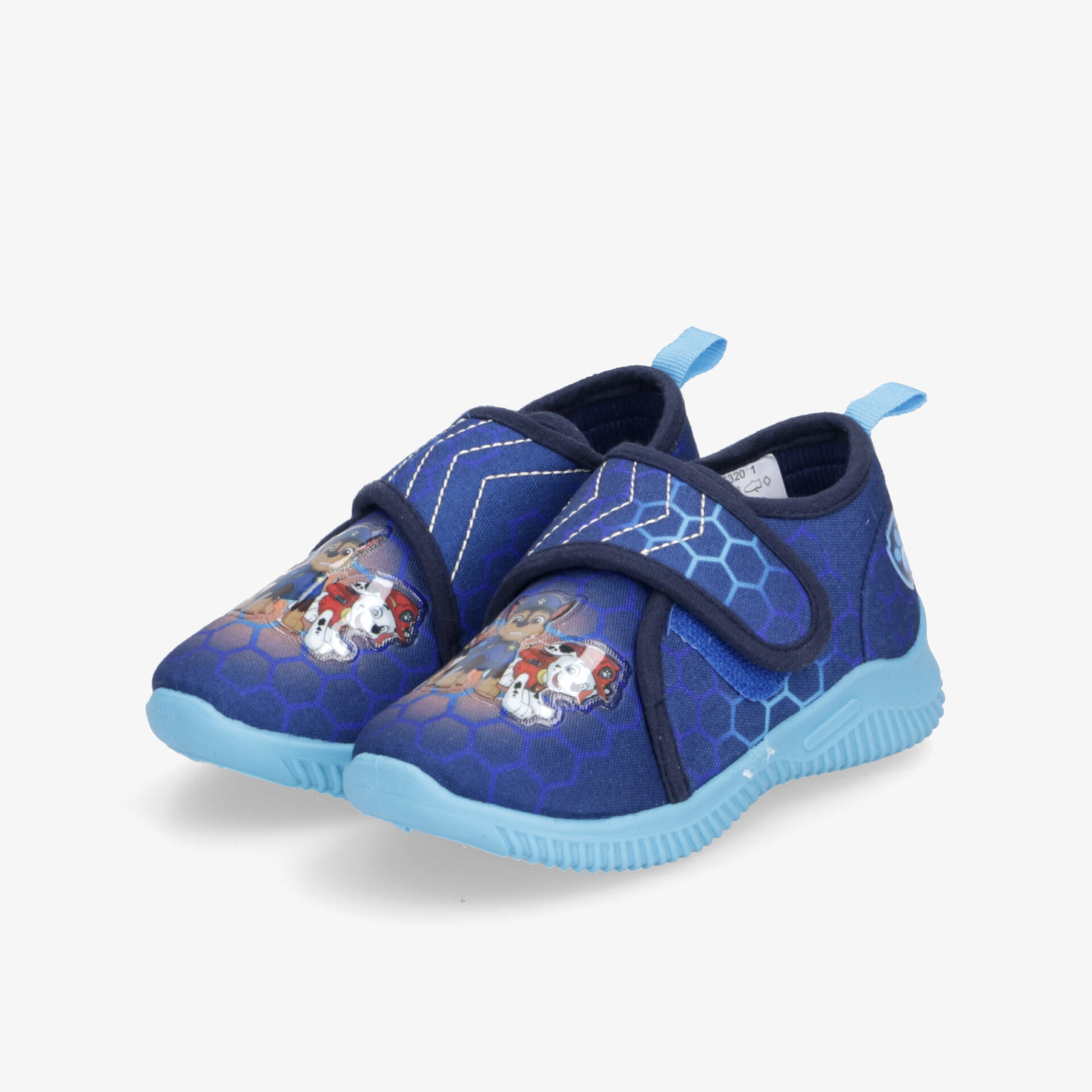 Blauer bequemer Sneaker mit Klettverschluss und rutschfester Sohle, ideal für flexiblen und leichten Tragekomfort