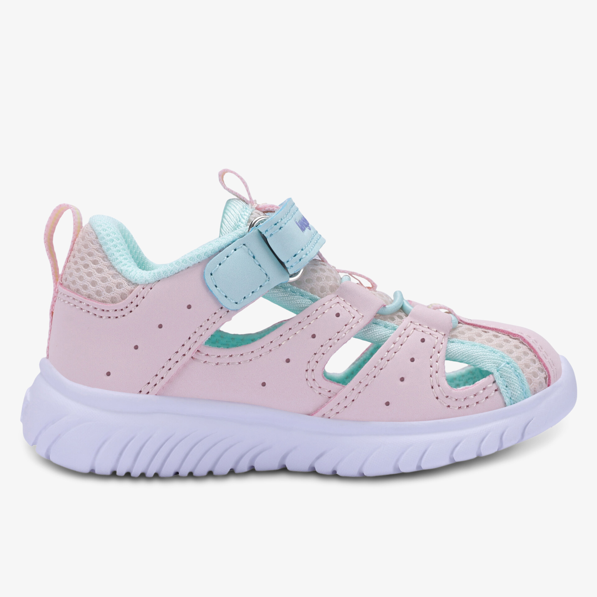 Leichter und atmungsaktiver Kindersandale mit flexibler Sohle und verstellbarem Klettverschluss