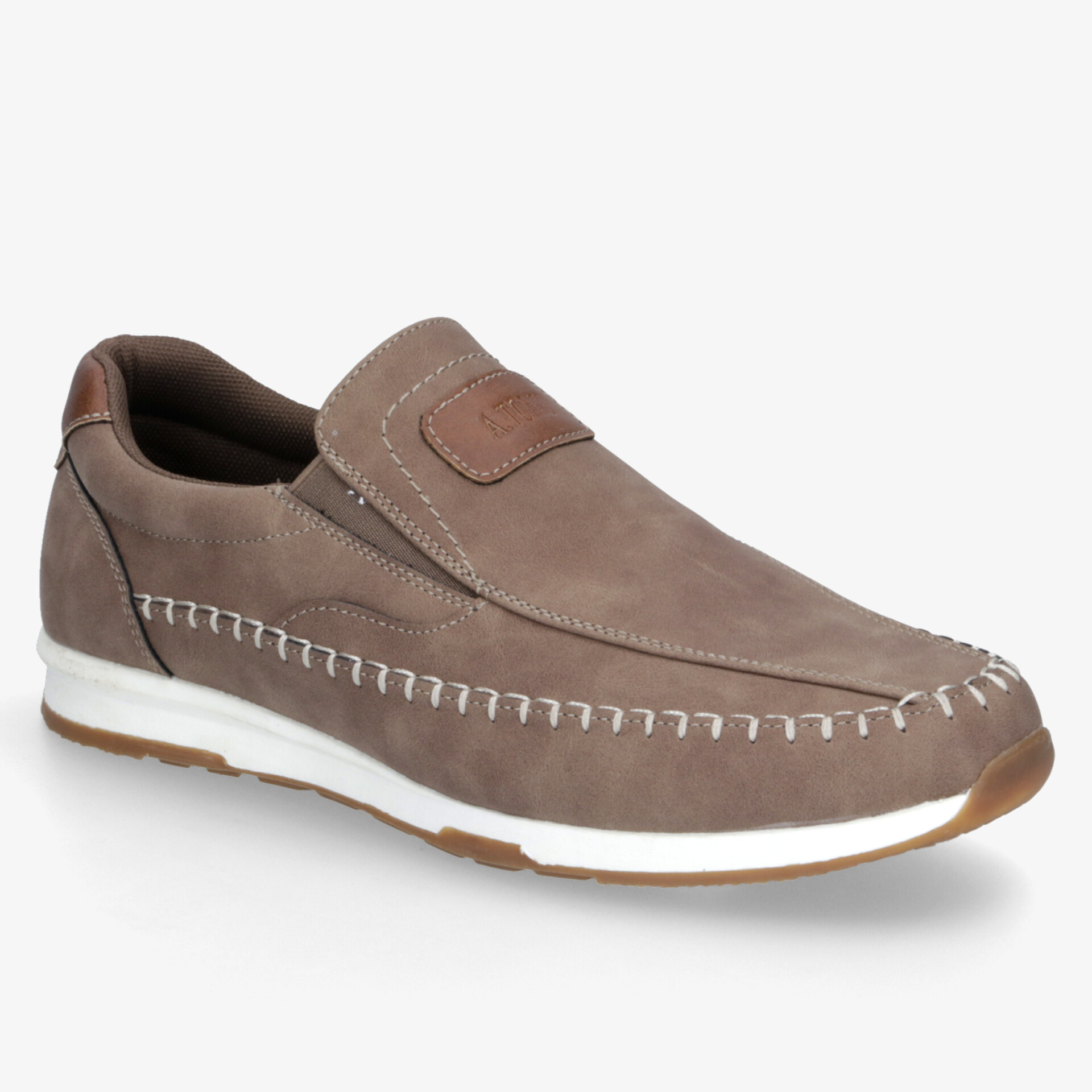 Eleganter brauner Sneaker mit bequemer Passform, robustem Design und sportlicher Ausstrahlung.