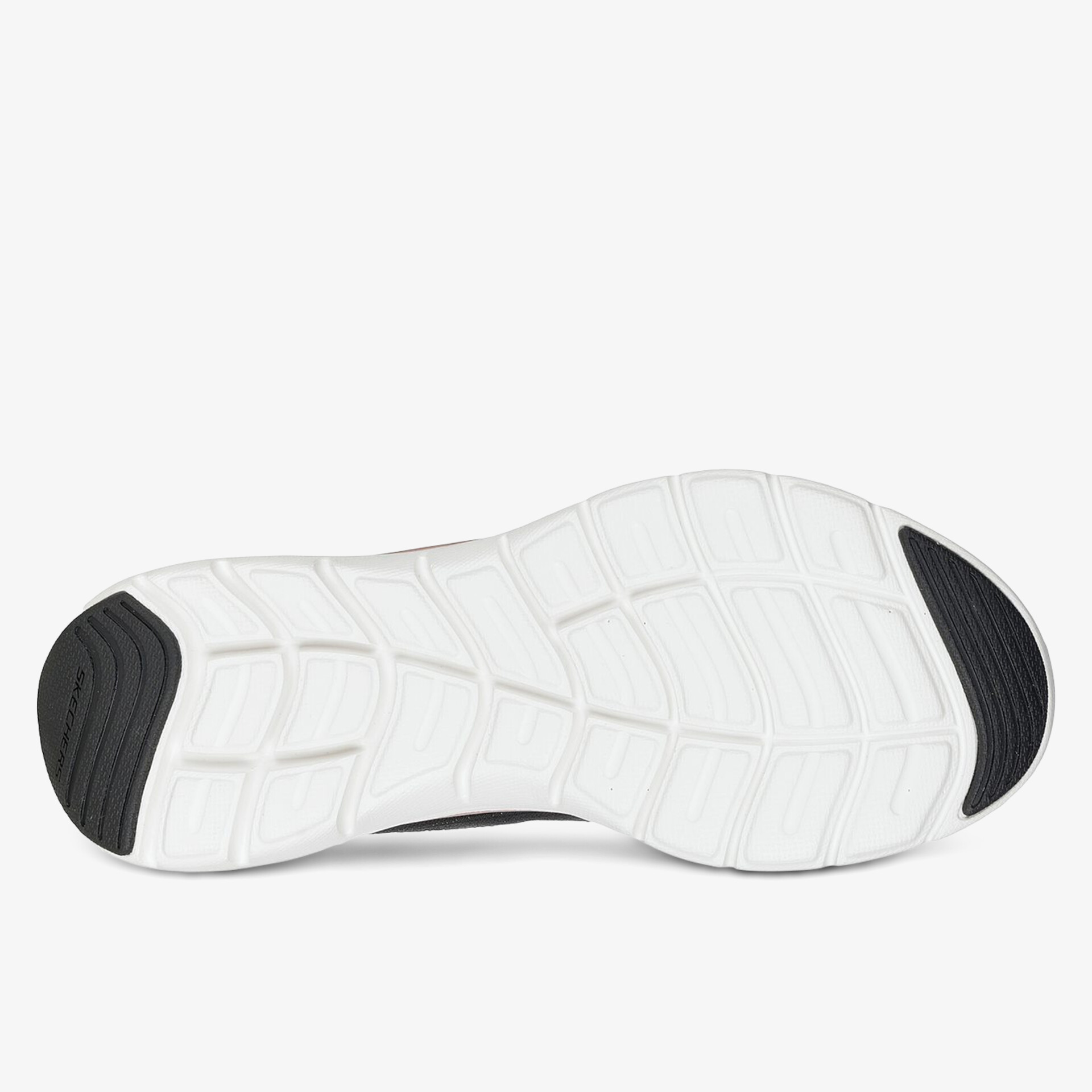 Weiße flexible und rutschfeste Schuhsohle mit tiefem Profil für optimale Bodenhaftung und Komfort