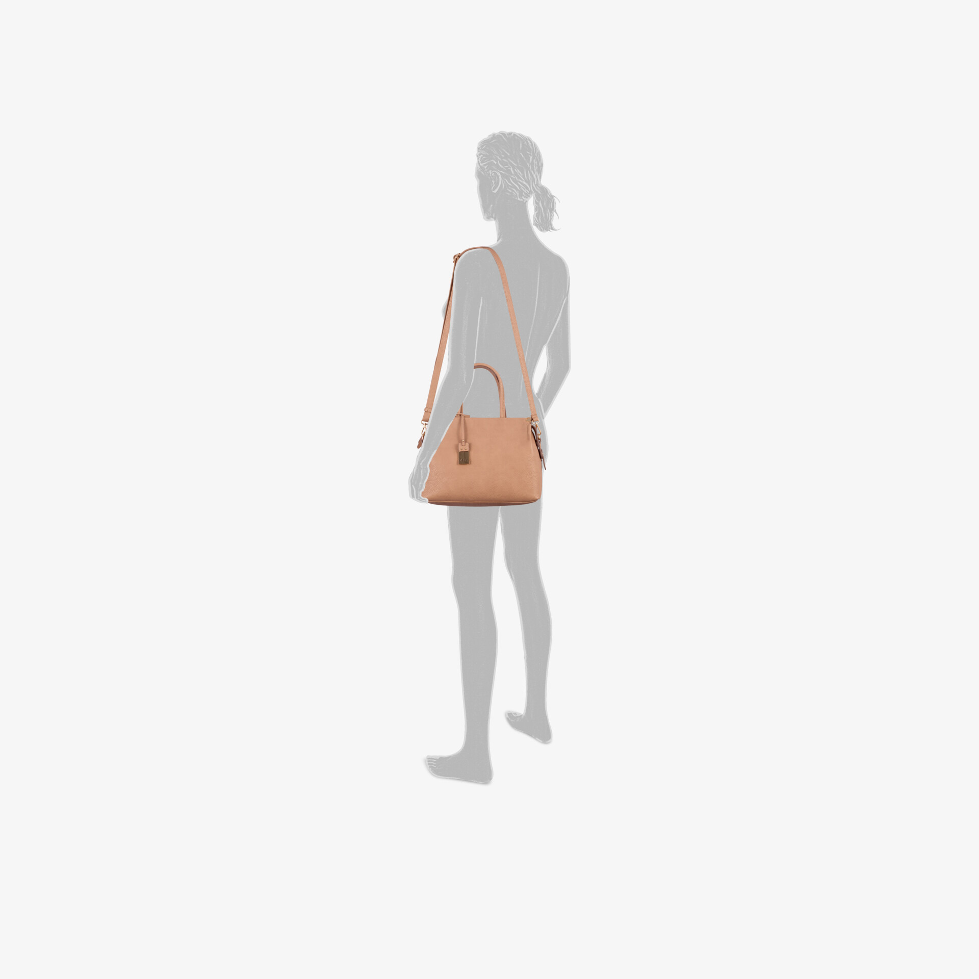 Stilvolle Lederhandtasche in Beige, ideal für Alltag und besondere Anlässe
