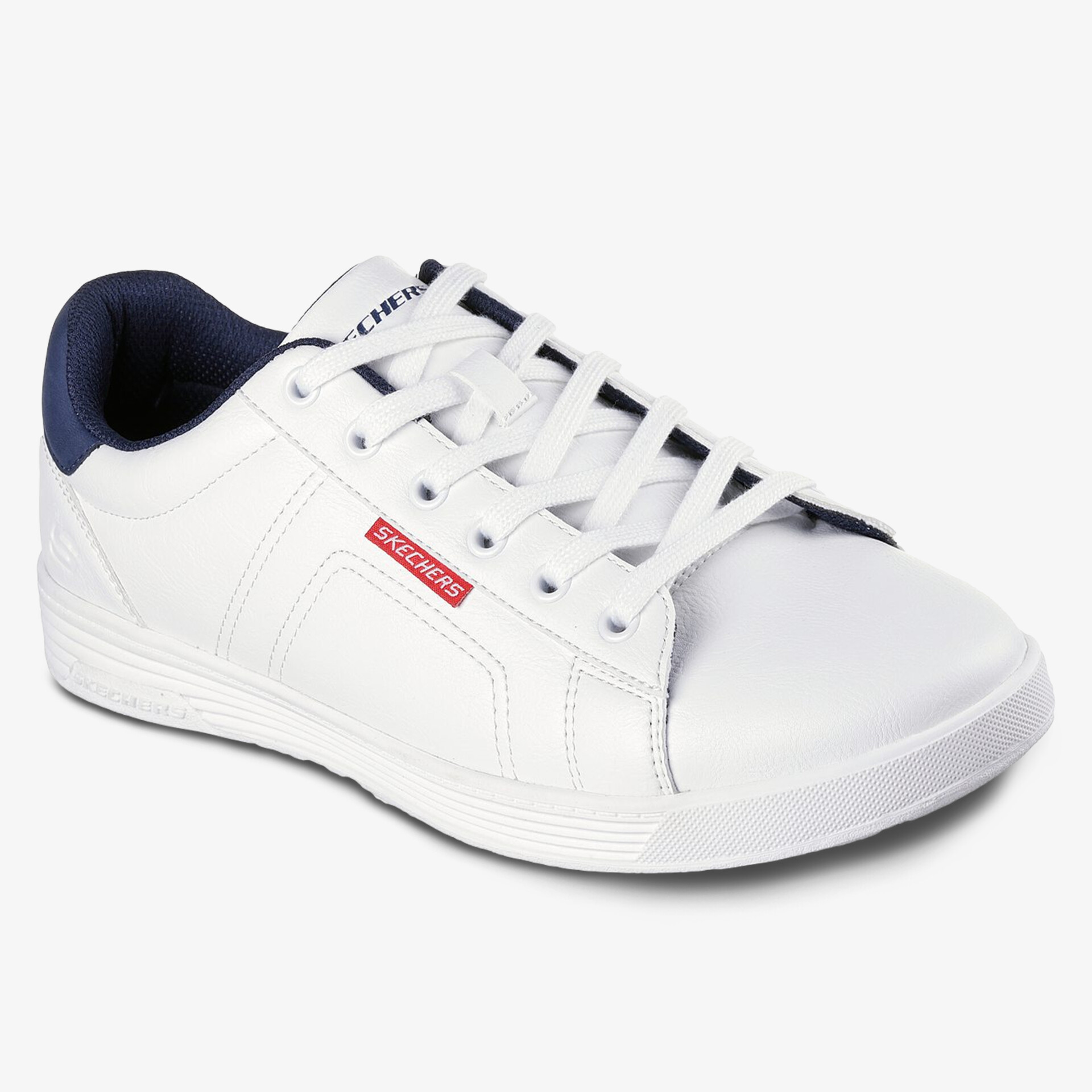 Moderner weißer Sneaker mit rutschfester Sohle und bequemer Passform