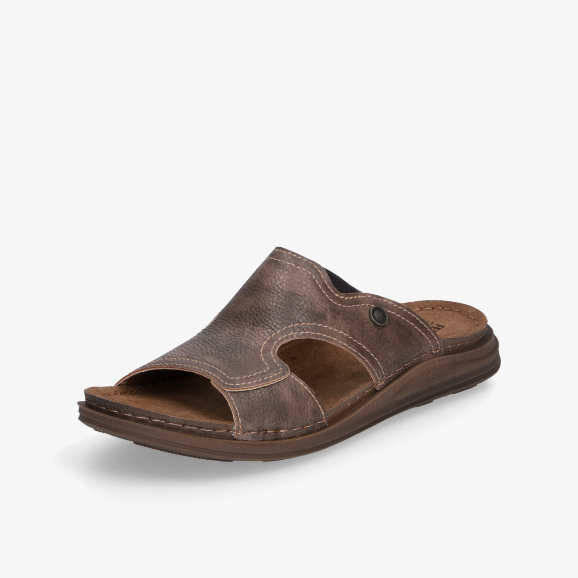 Bequeme braune offene Sandale mit flexiblem Design für entspannten Freizeitkomfort