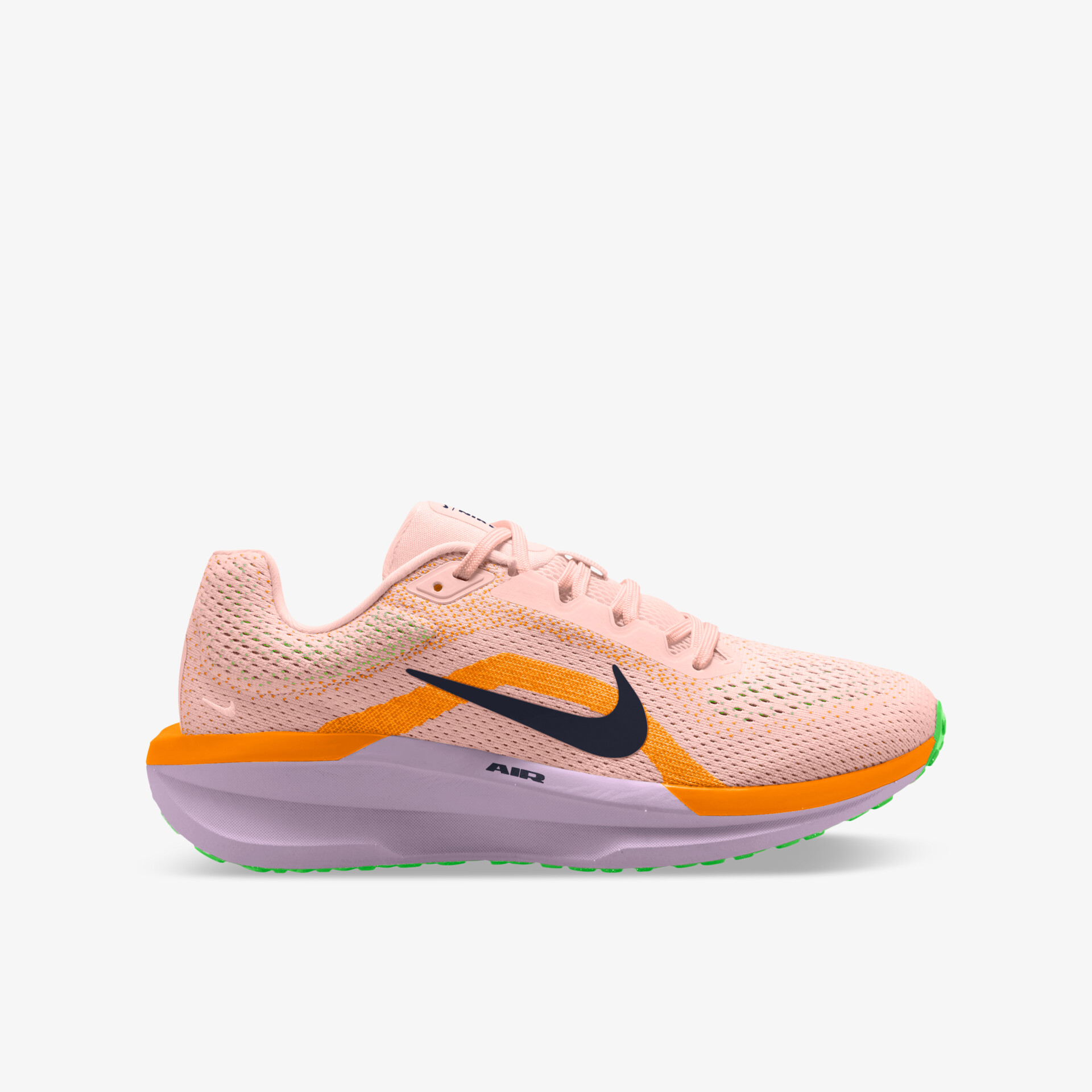 Leichter atmungsaktiver Laufschuh in Rosa mit stabiler, gedämpfter Sohle für hohen Komfort