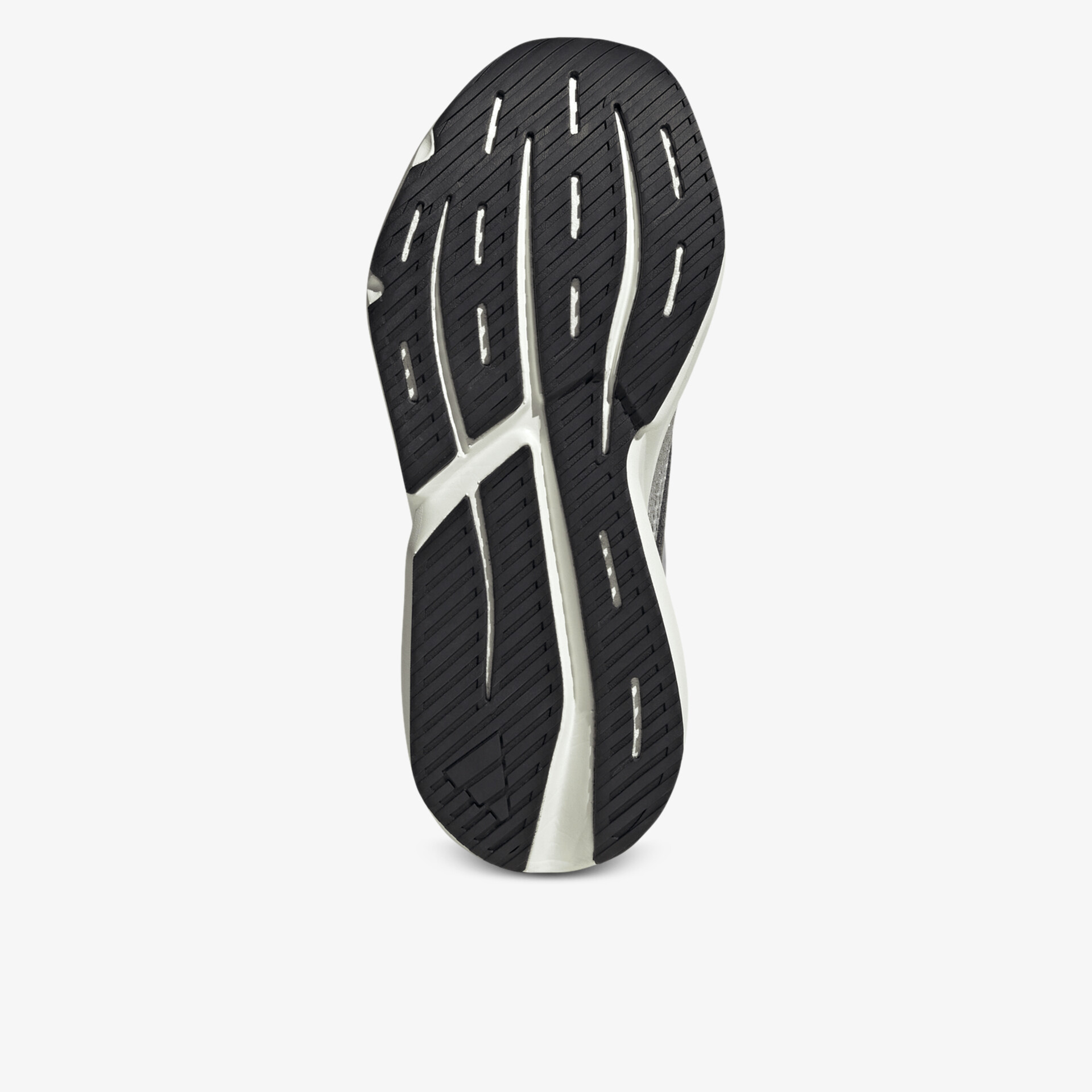 Schwarze flexible Laufsohle mit rutschfestem Profil und abriebfester Struktur für sicheren Halt