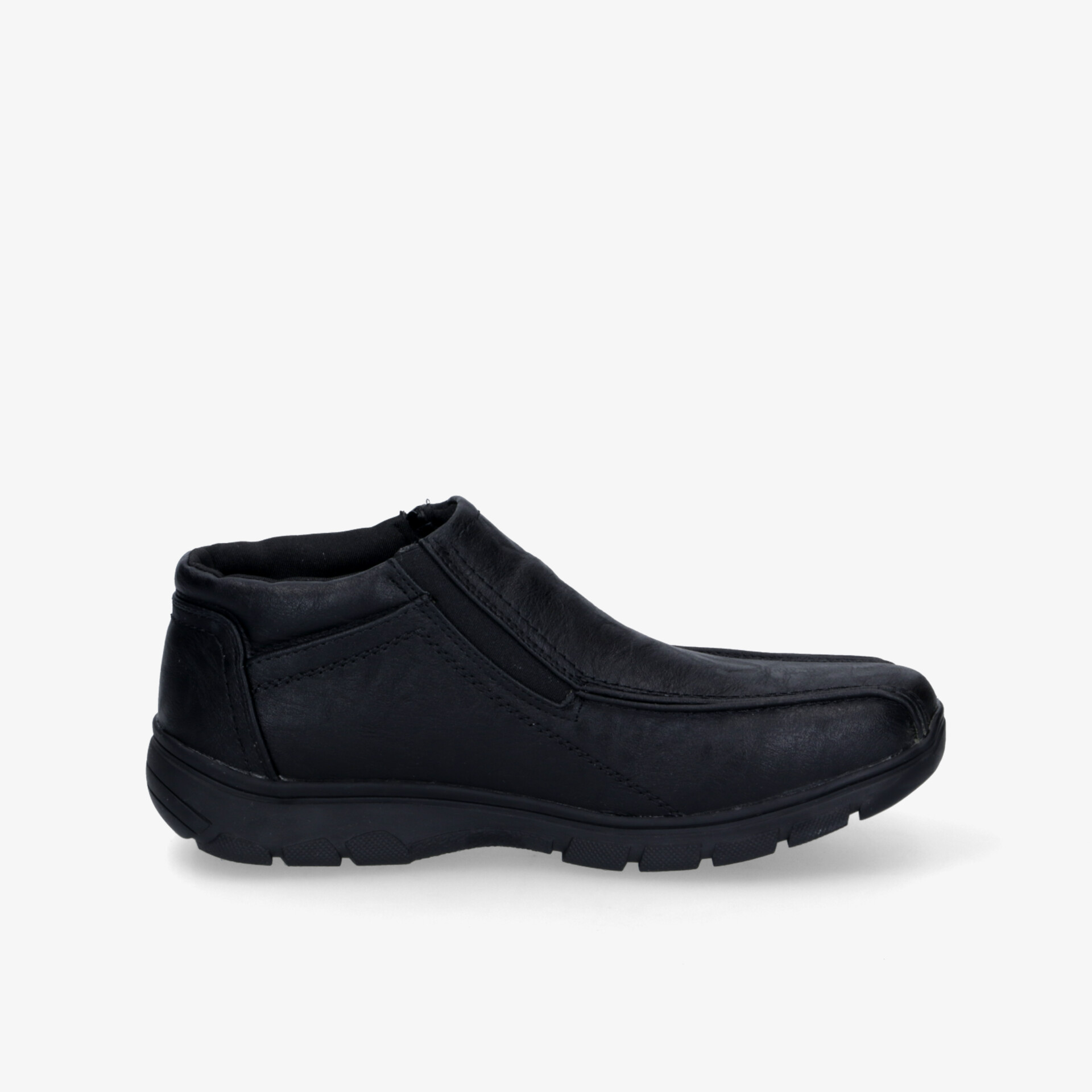 Bequemer schwarzer Schuh mit rutschfester Sohle und flexiblem Design ideal für hohen Tragekomfort im Alltag