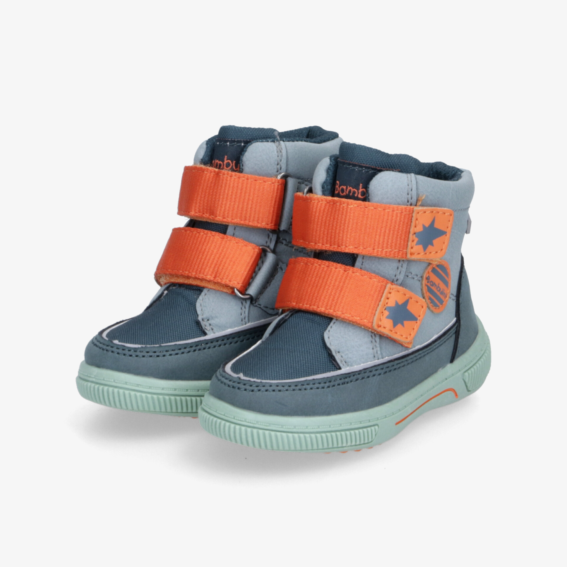 Robuste Kinder-Sneaker mit bequemem Sitz und praktischem Klettverschluss, flexible rutschfeste Sohle